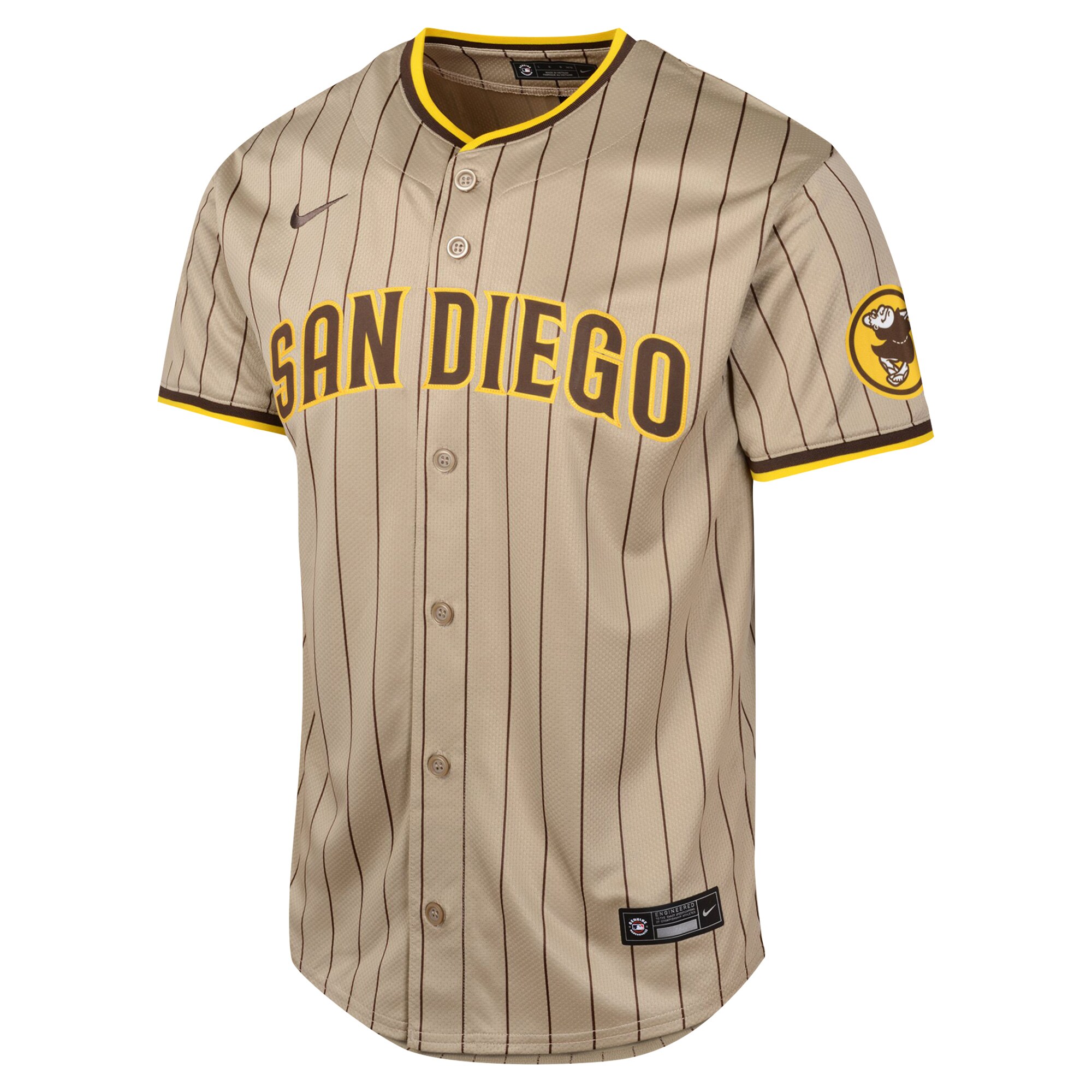Alternative view of Youth San Diego Padres Manny Machado Sand Alternate Limited Player Baseball Jersey 