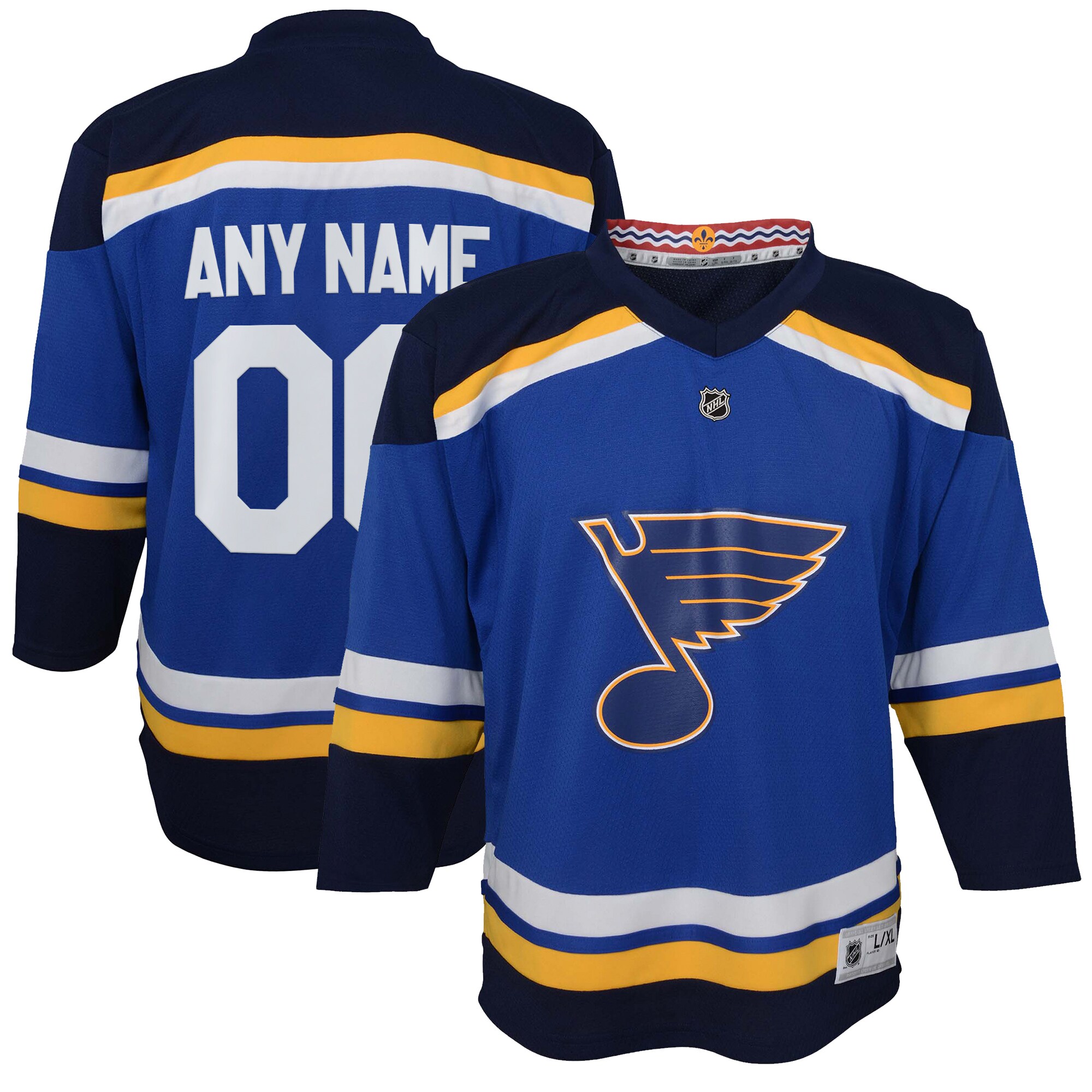 Youth St. Louis Blues Blue Home Custom Hockey Jersey - JS670 
