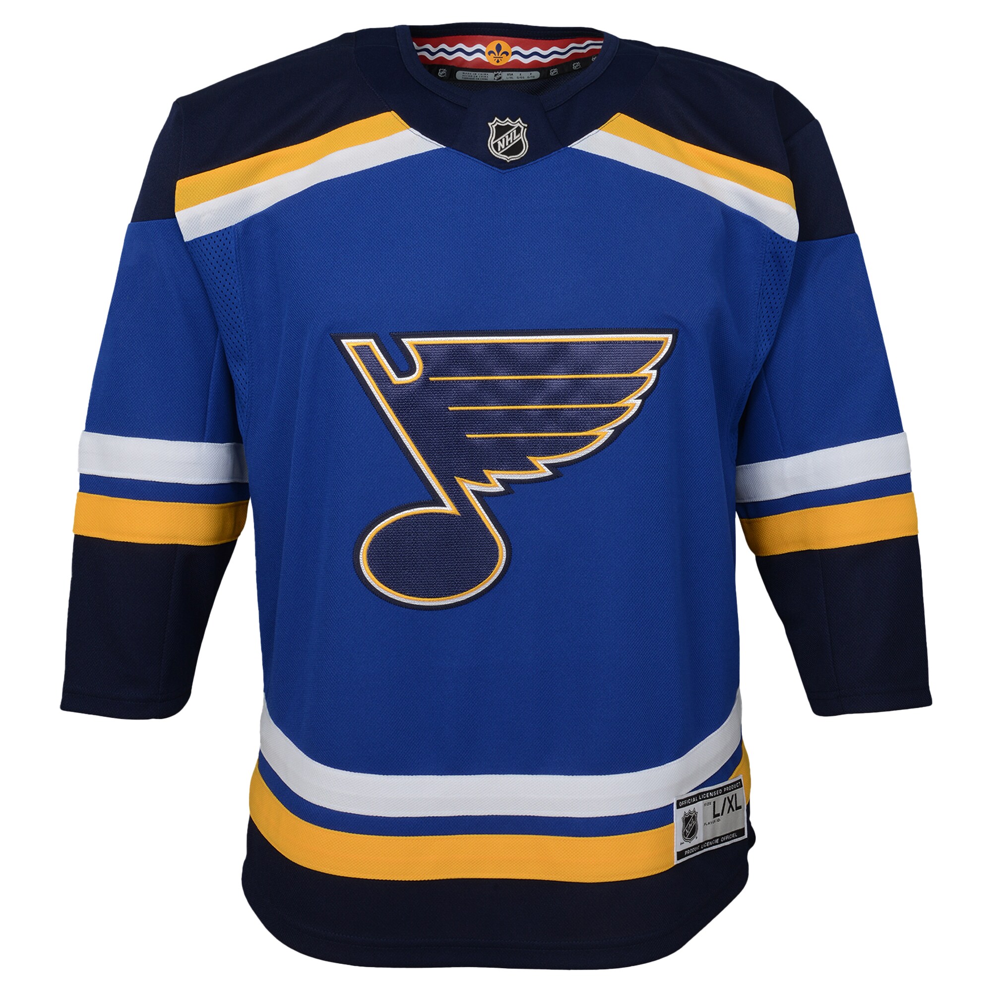 Alternative view of Youth St. Louis Blues Blue Home Premier Hockey Jersey - JS430 
