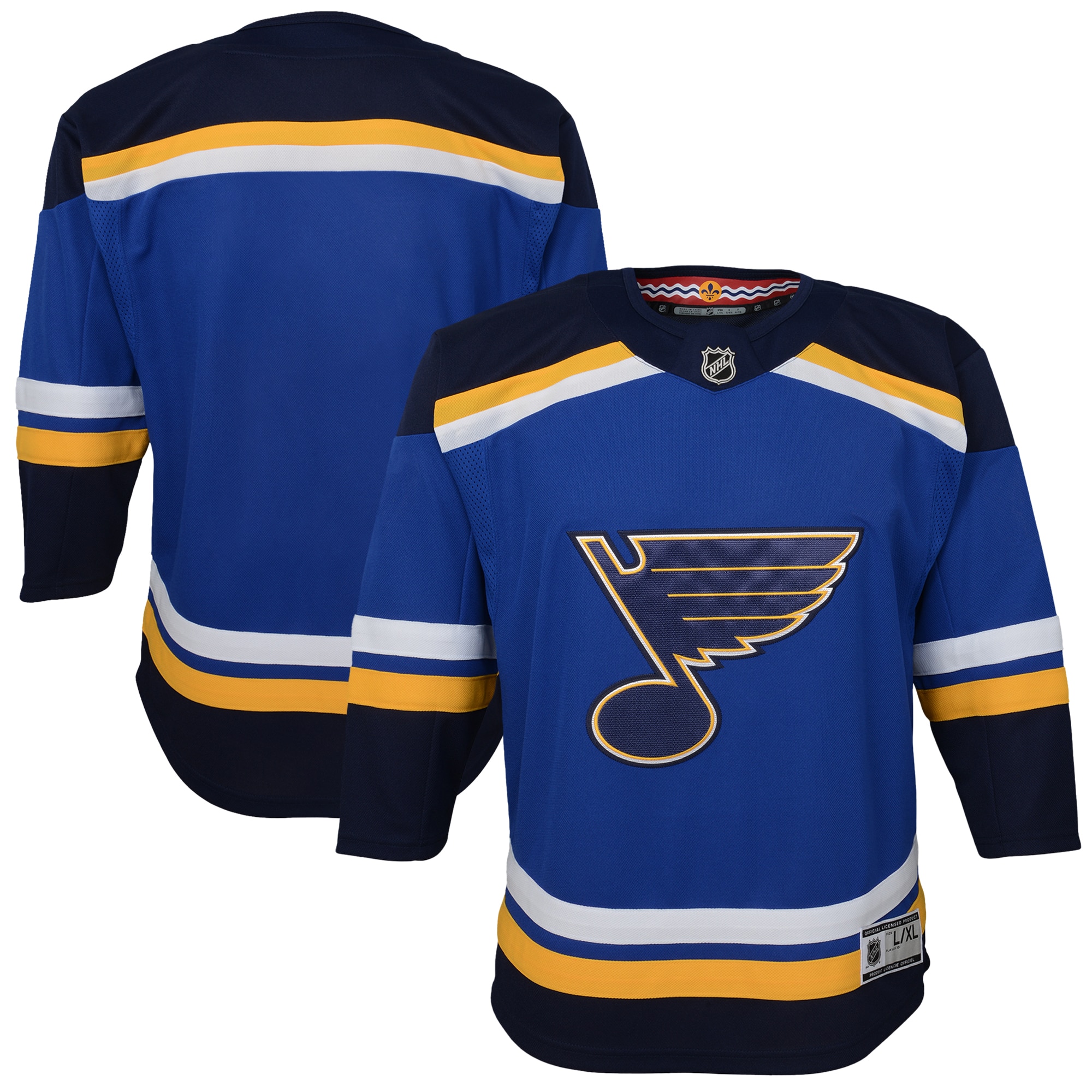 Youth St. Louis Blues Blue Home Premier Hockey Jersey - JS430 