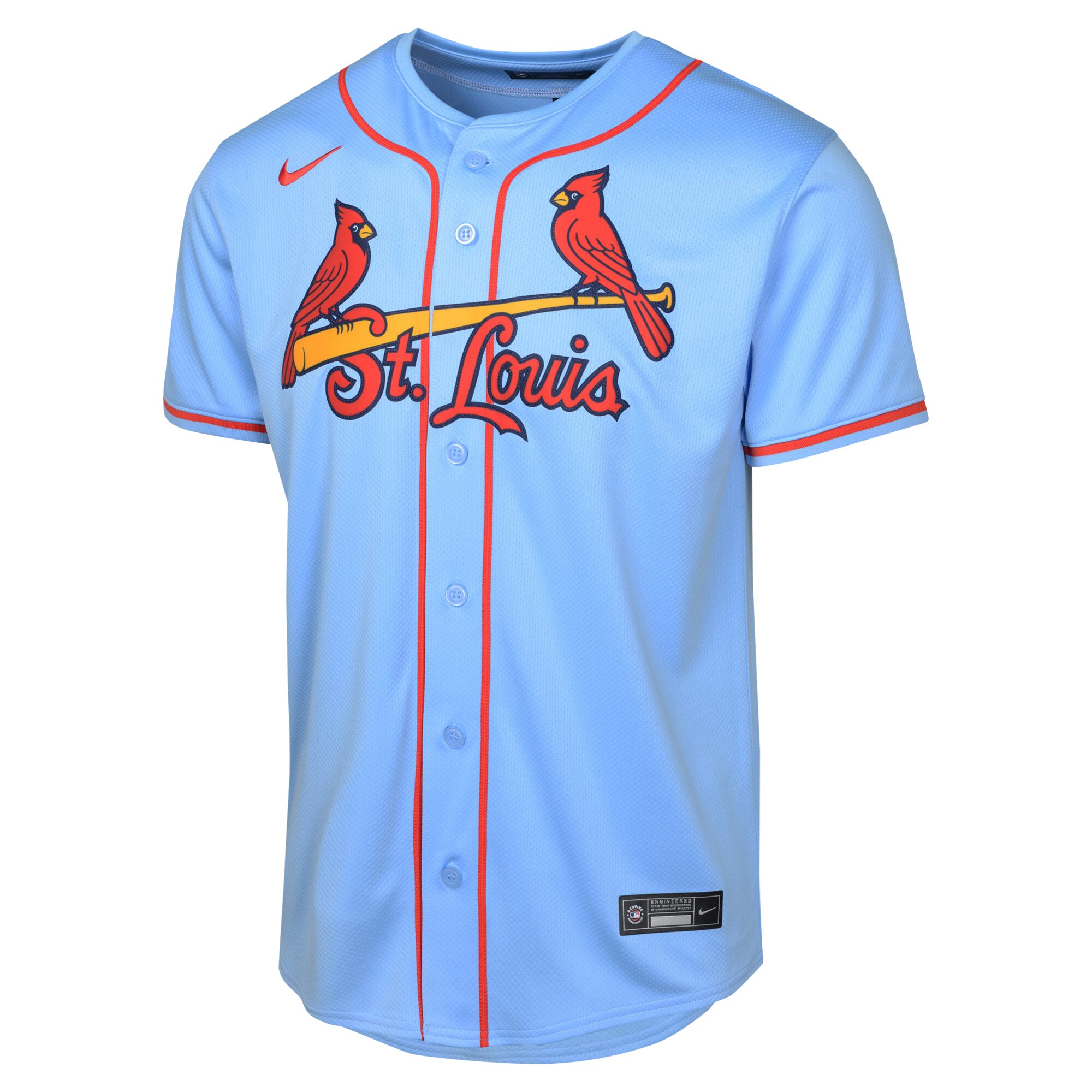 Alternative view of Youth St. Louis Cardinals Light Blue Alternate Limited Baseball Jersey 