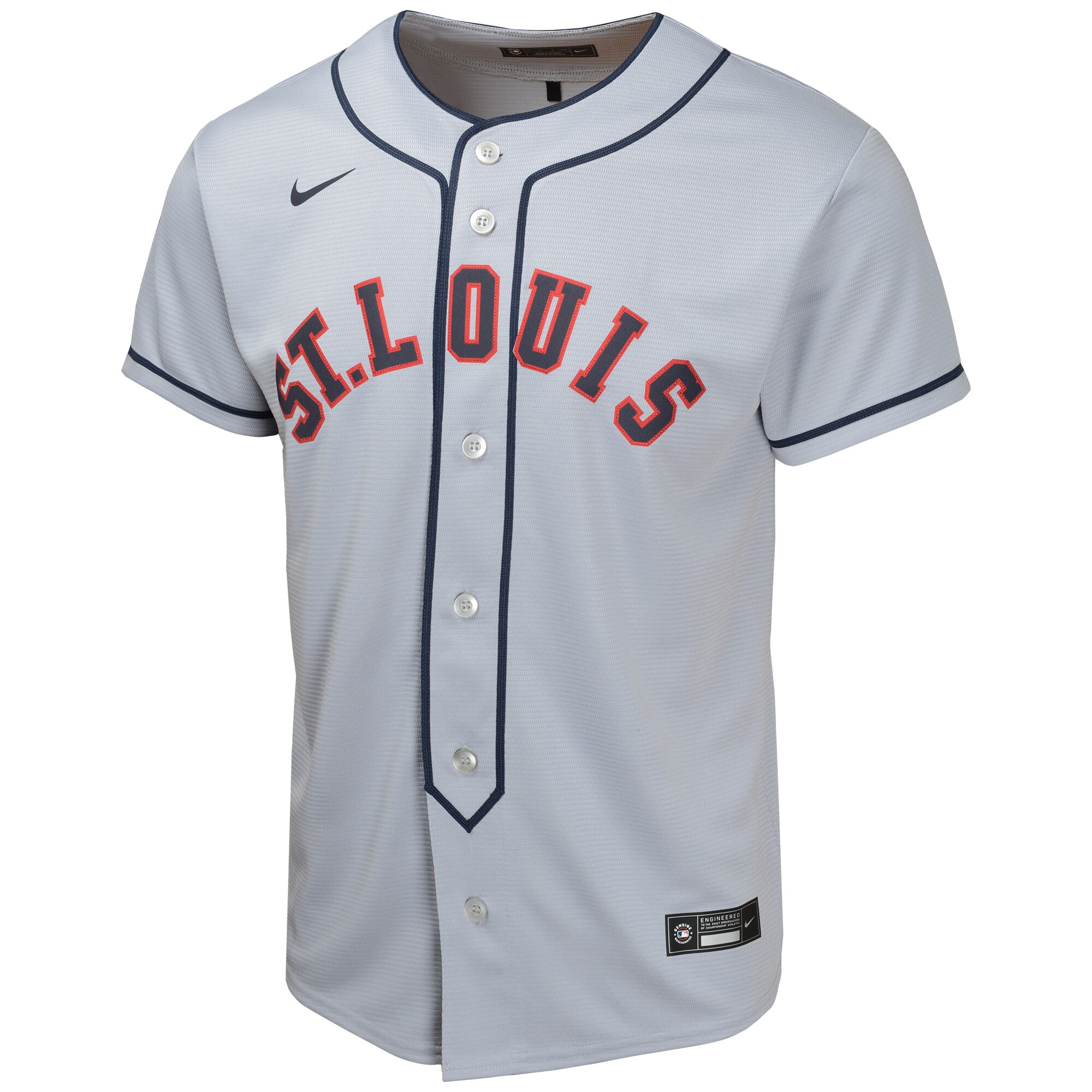 Alternative view of Youth St. Louis Cardinals Nolan Arenado Gray 2024 Rickwood Classic Limited Player Baseball Jersey 