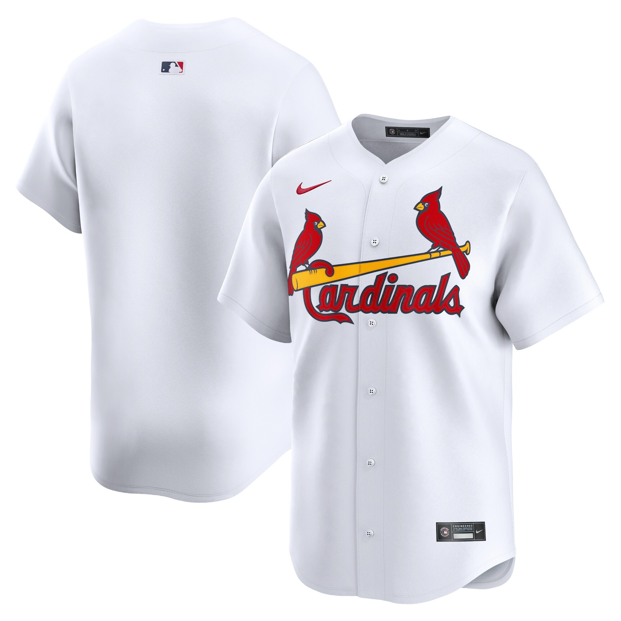 Youth St. Louis Cardinals White Home Limited Baseball Jersey 