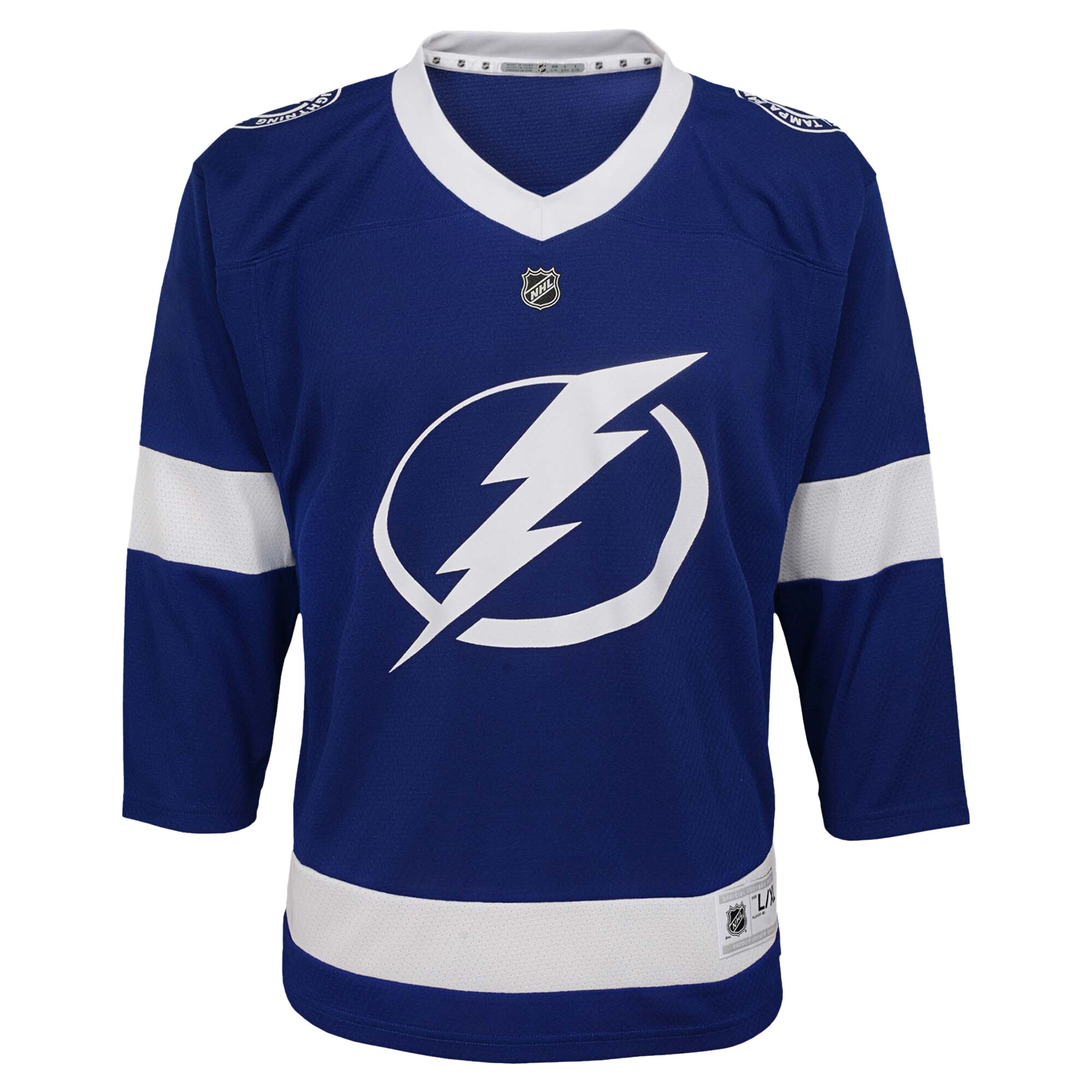 Alternative view of Youth Tampa Bay Lightning Blue Hockey Jersey - JS919 