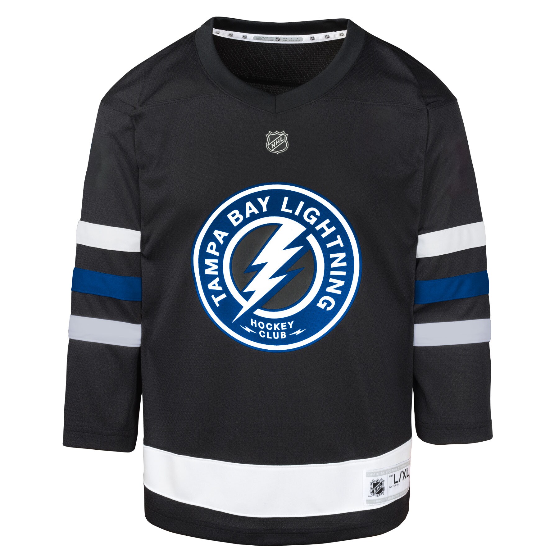 Alternative view of Youth Tampa Bay Lightning Nikita Kucherov Black Alternate Player Hockey Jersey - JS690 