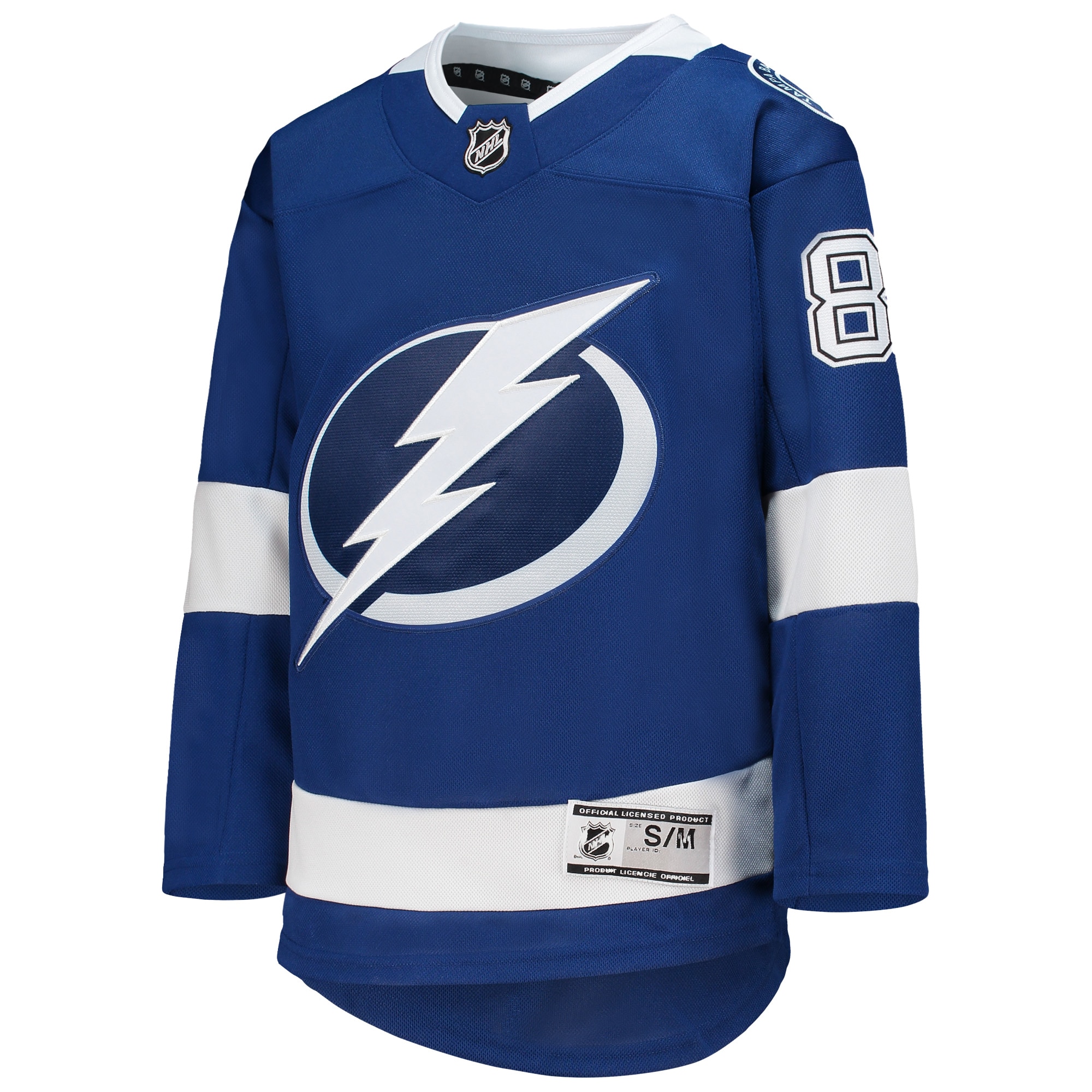 Alternative view of Youth Tampa Bay Lightning Nikita Kucherov Blue Home Premier Player Hockey Jersey - JS773 