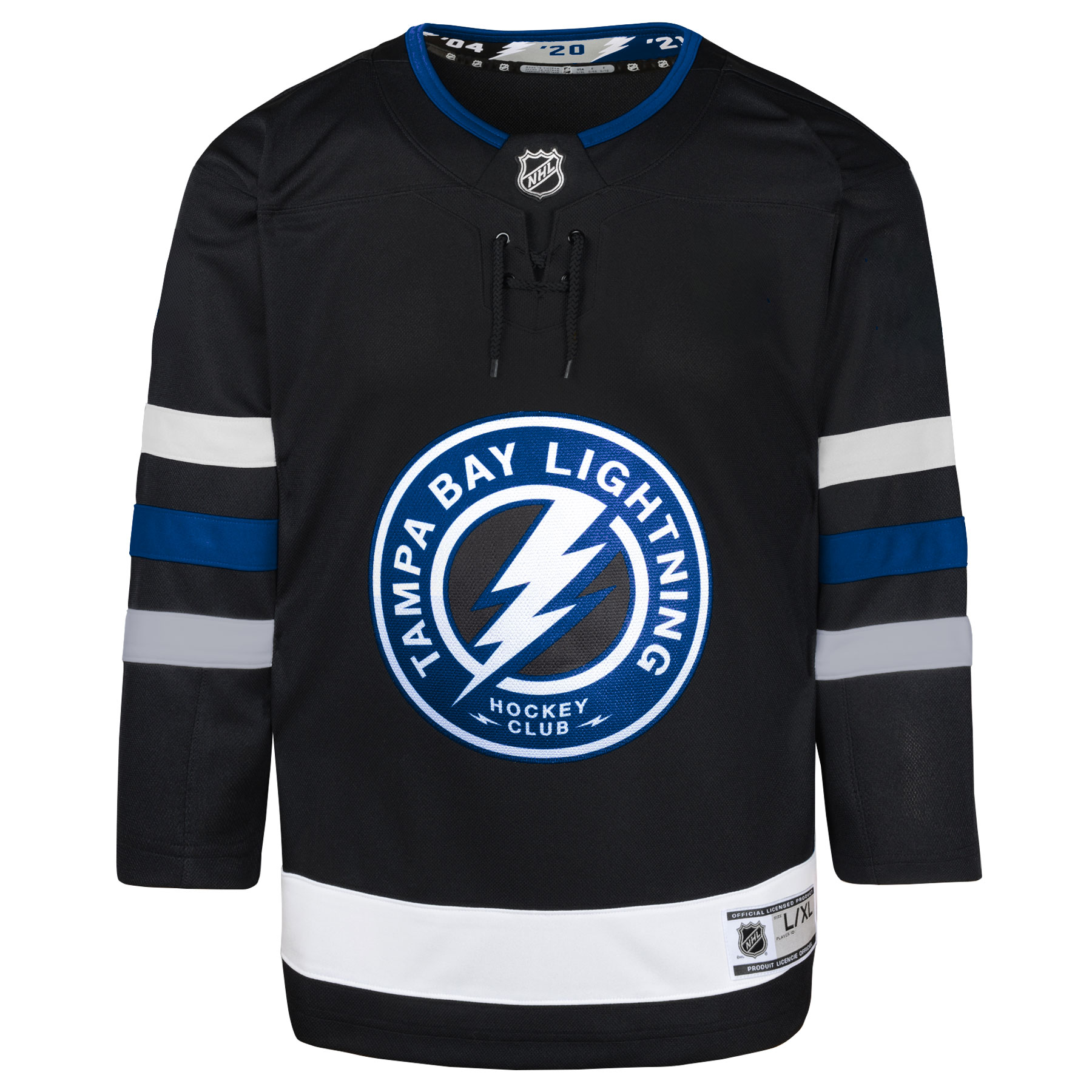 Alternative view of Youth Tampa Bay Lightning Outerstuff Black Alternate Premier Hockey Jersey - JS731 