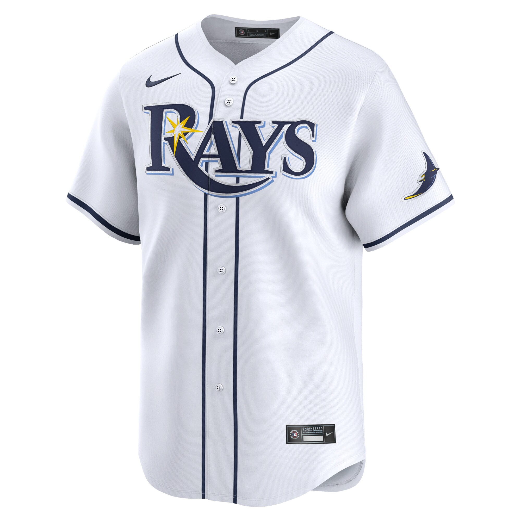Alternative view of Youth Tampa Bay Rays Randy Arozarena White Home Limited Player Baseball Jersey - JS294 