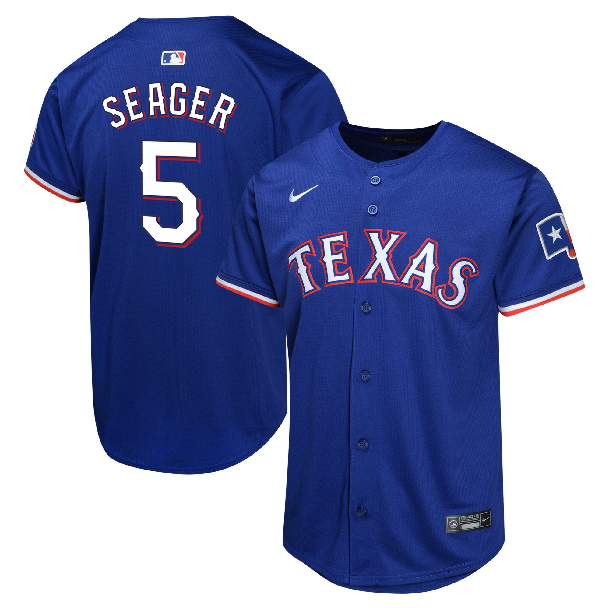Youth Texas Rangers Corey Seager Royal Alternate Limited Player Baseball Jersey - JS914 