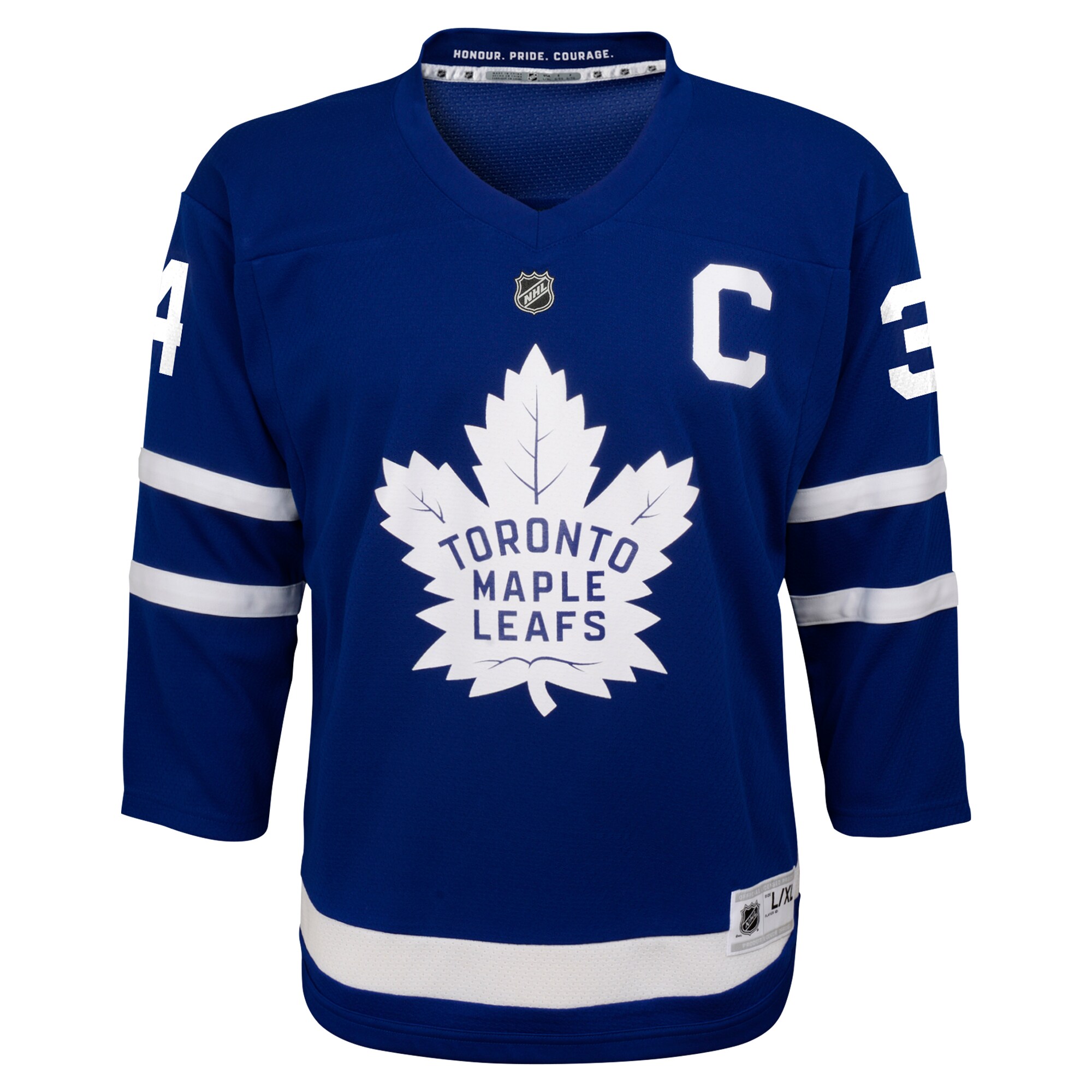 Alternative view of Youth Toronto Maple Leafs Auston Matthews Blue Home Player Hockey Jersey - JS363 