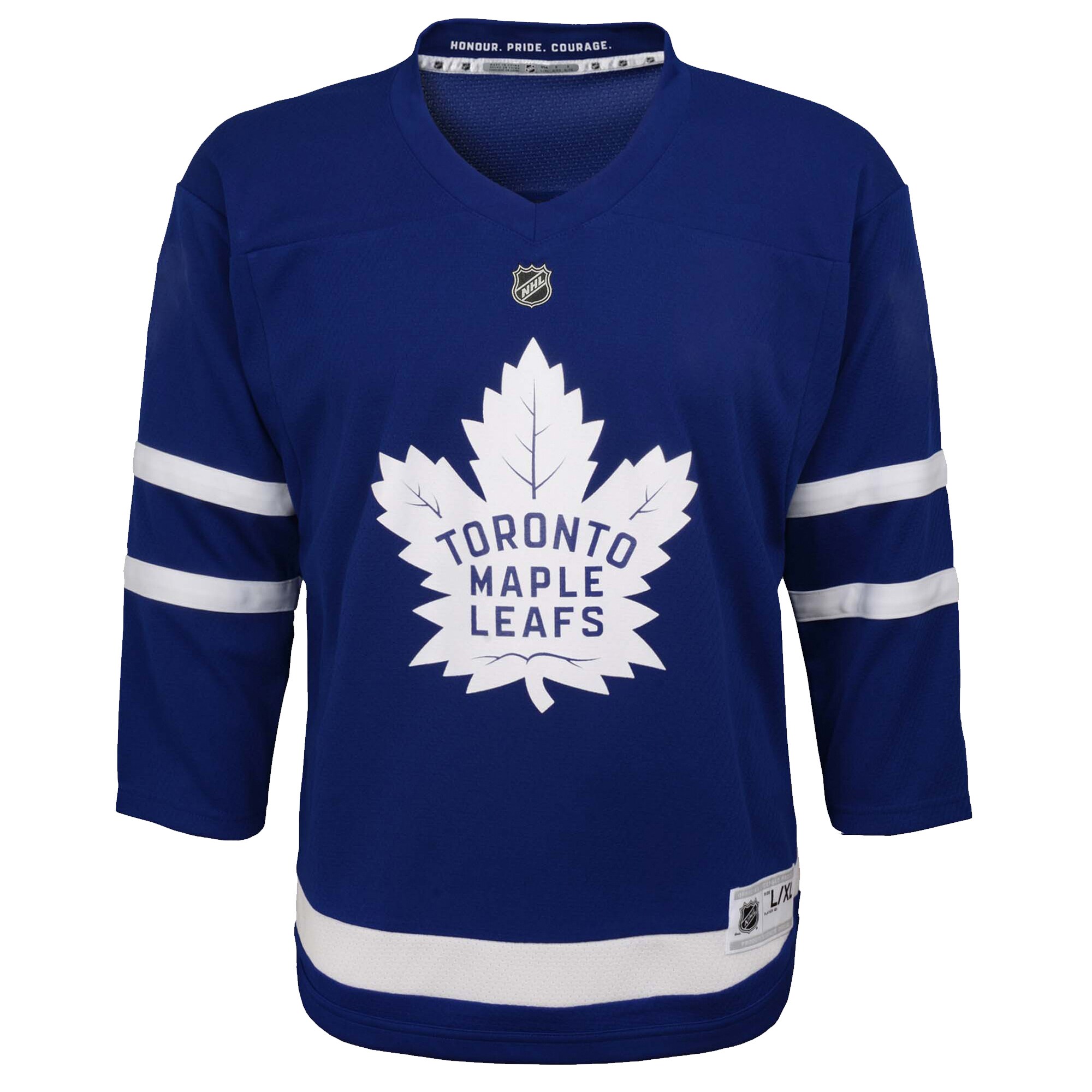 Alternative view of Youth Toronto Maple Leafs Blue Home Hockey Jersey - JS655 