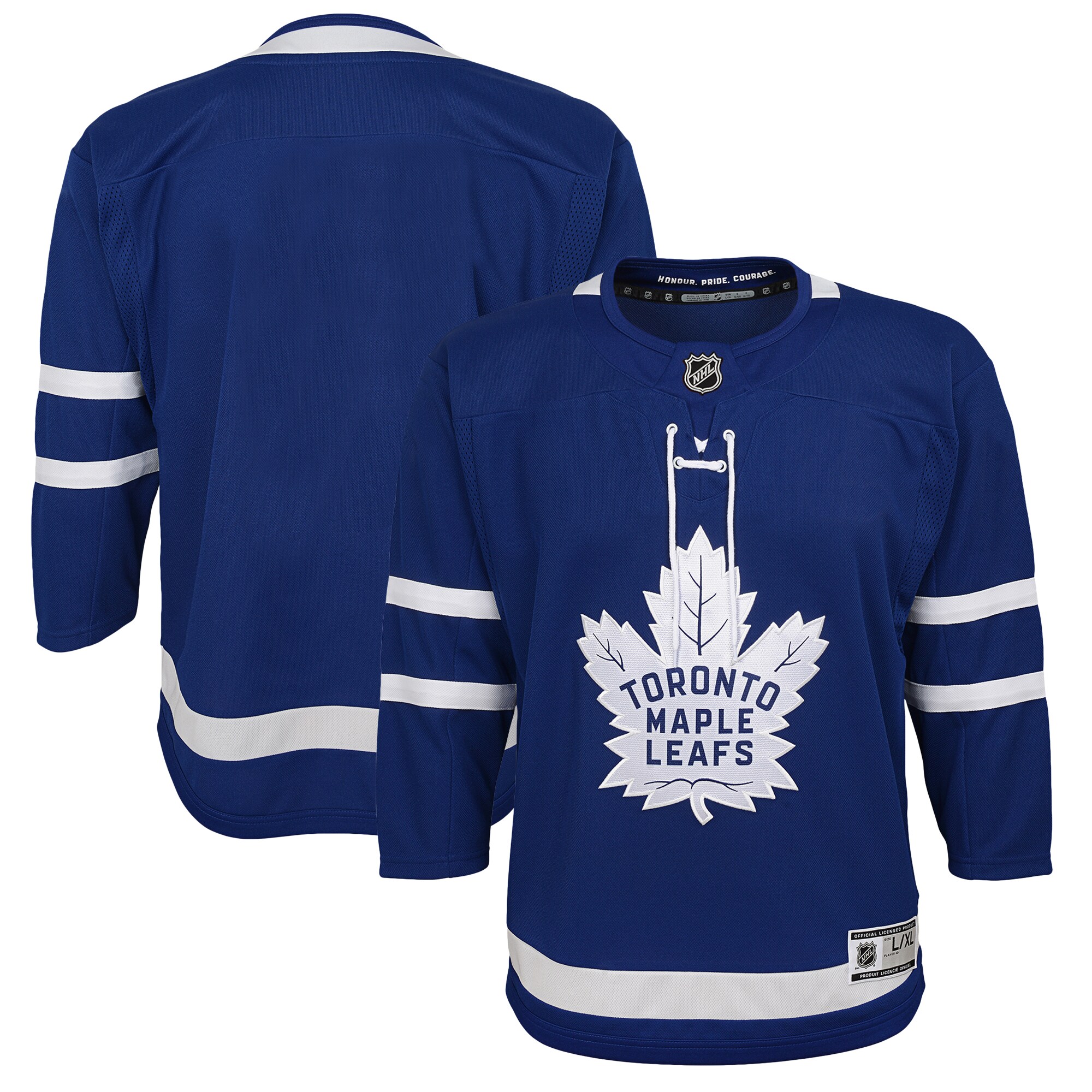 Youth Toronto Maple Leafs Blue Home Premier Hockey Jersey - JS605 