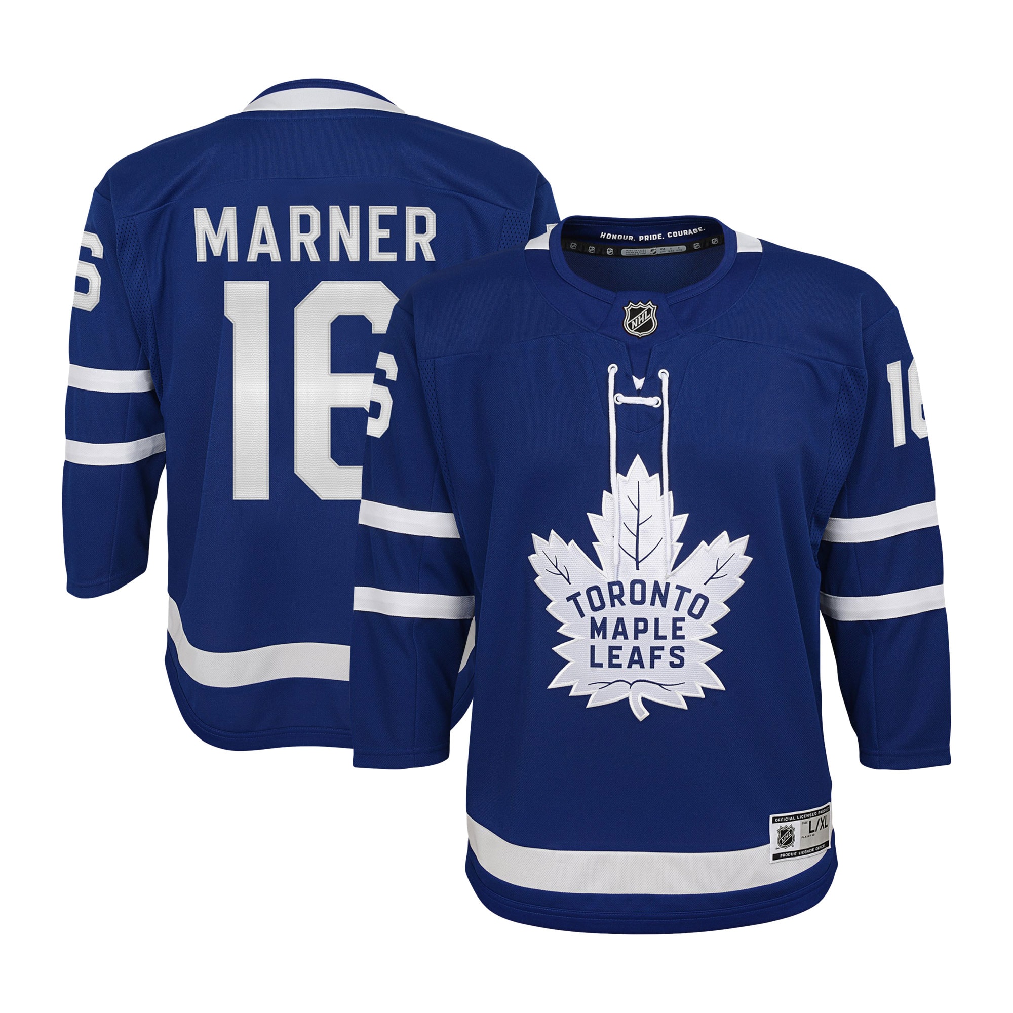 Youth Toronto Maple Leafs Mitchell Marner Blue Home Premier Player Hockey Jersey - JS510 