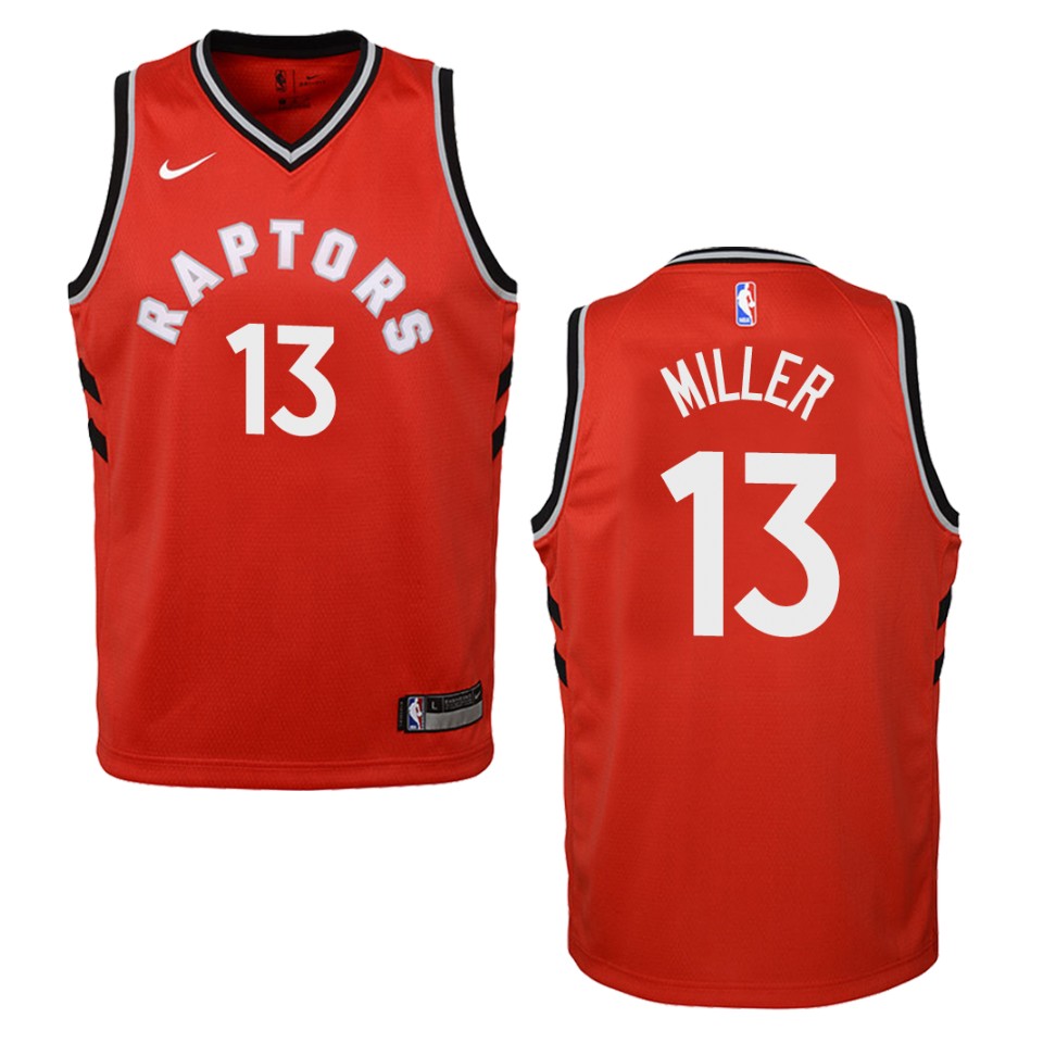 Youth Toronto Raptors #13 Malcolm Miller Icon Swingman Basketball Jersey - Red