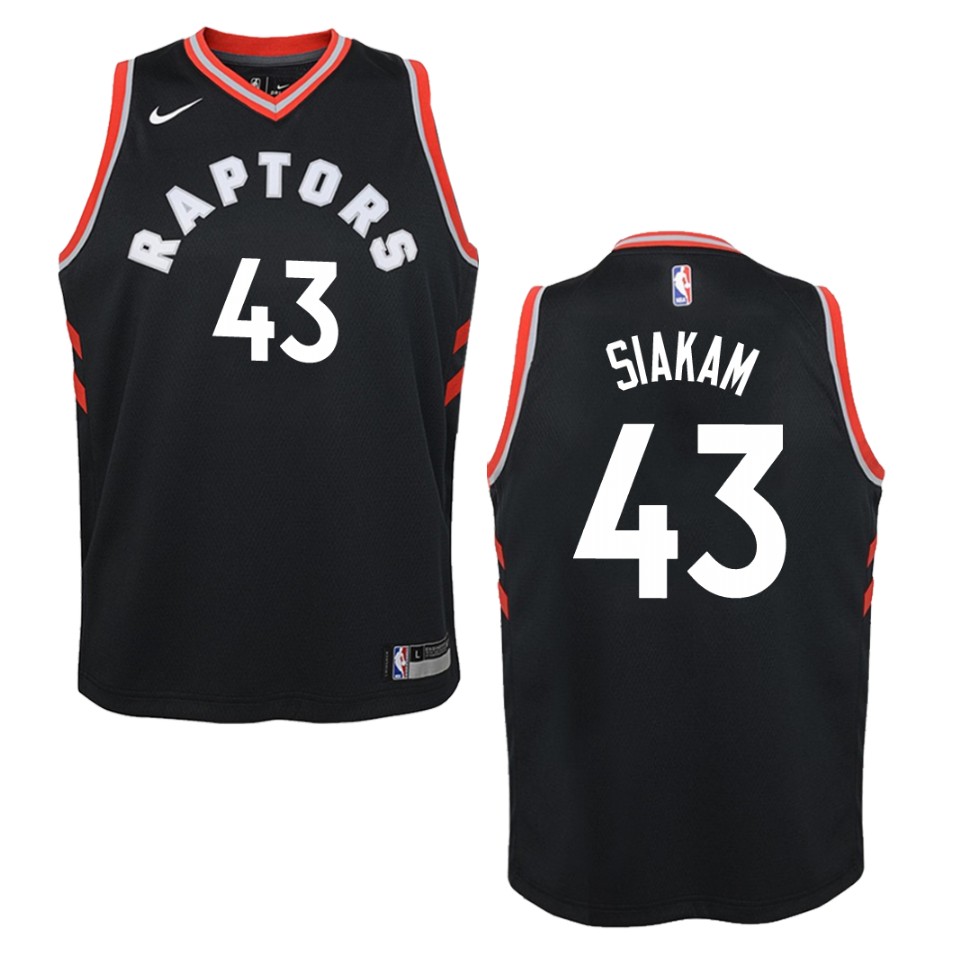 Youth Toronto Raptors #43 Pascal Siakam Statement Swingman Basketball Jersey - Black