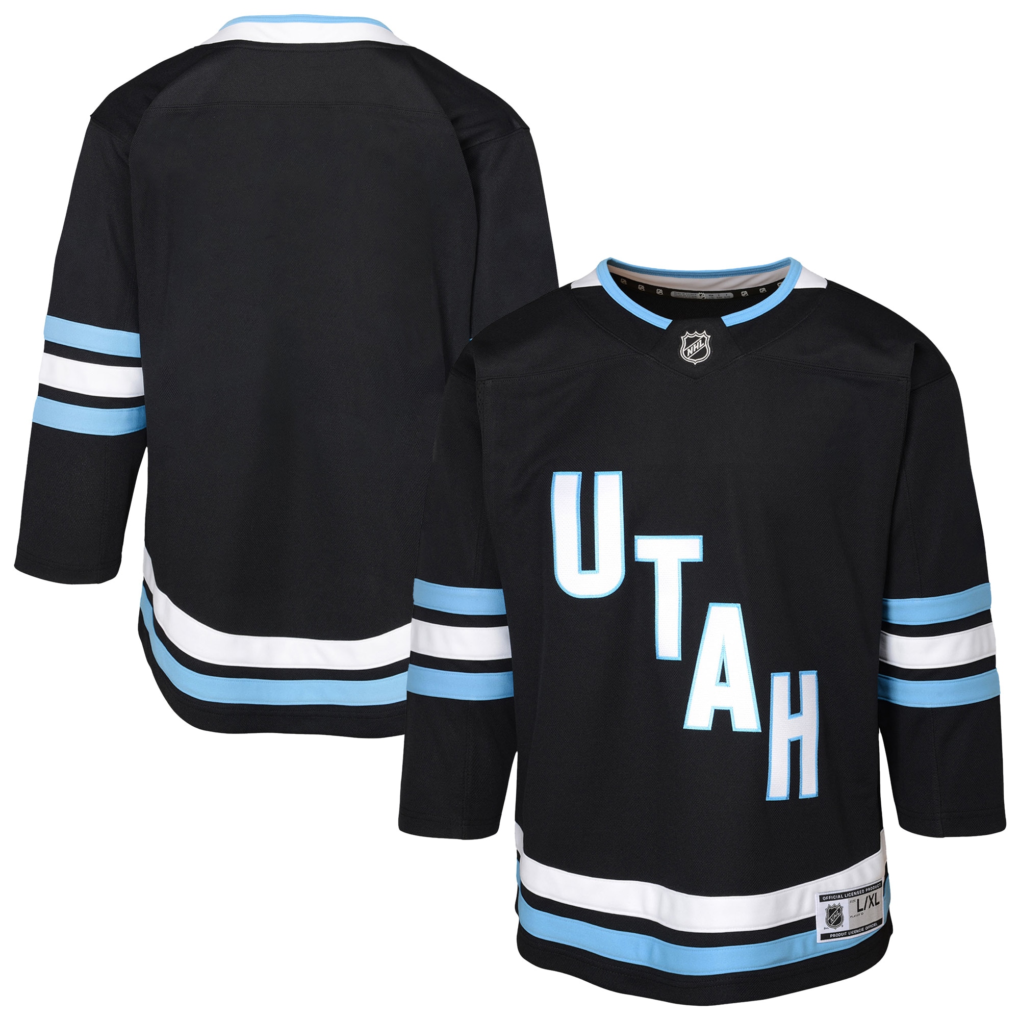 Youth Utah Hockey Club Black Home Premier Jersey - JS289 