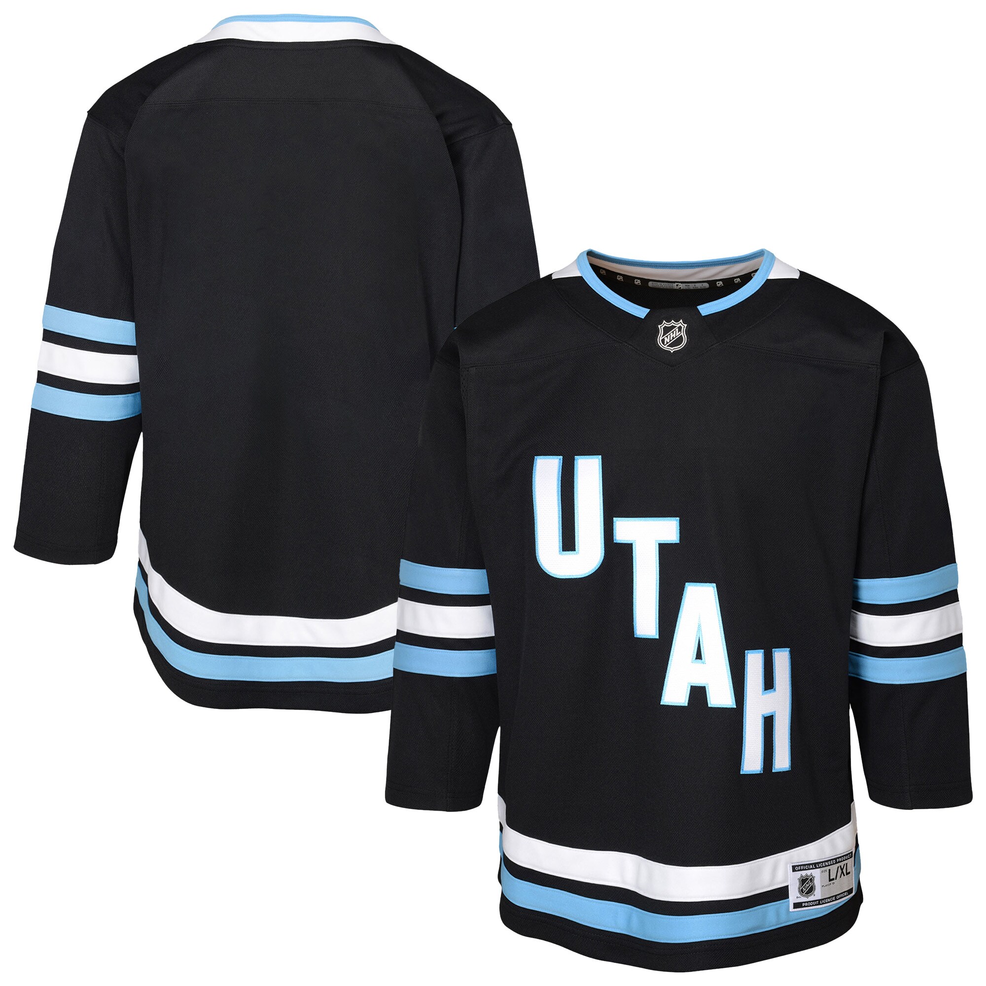 Youth Utah Hockey Club Black Home Premier Jersey - JS833 