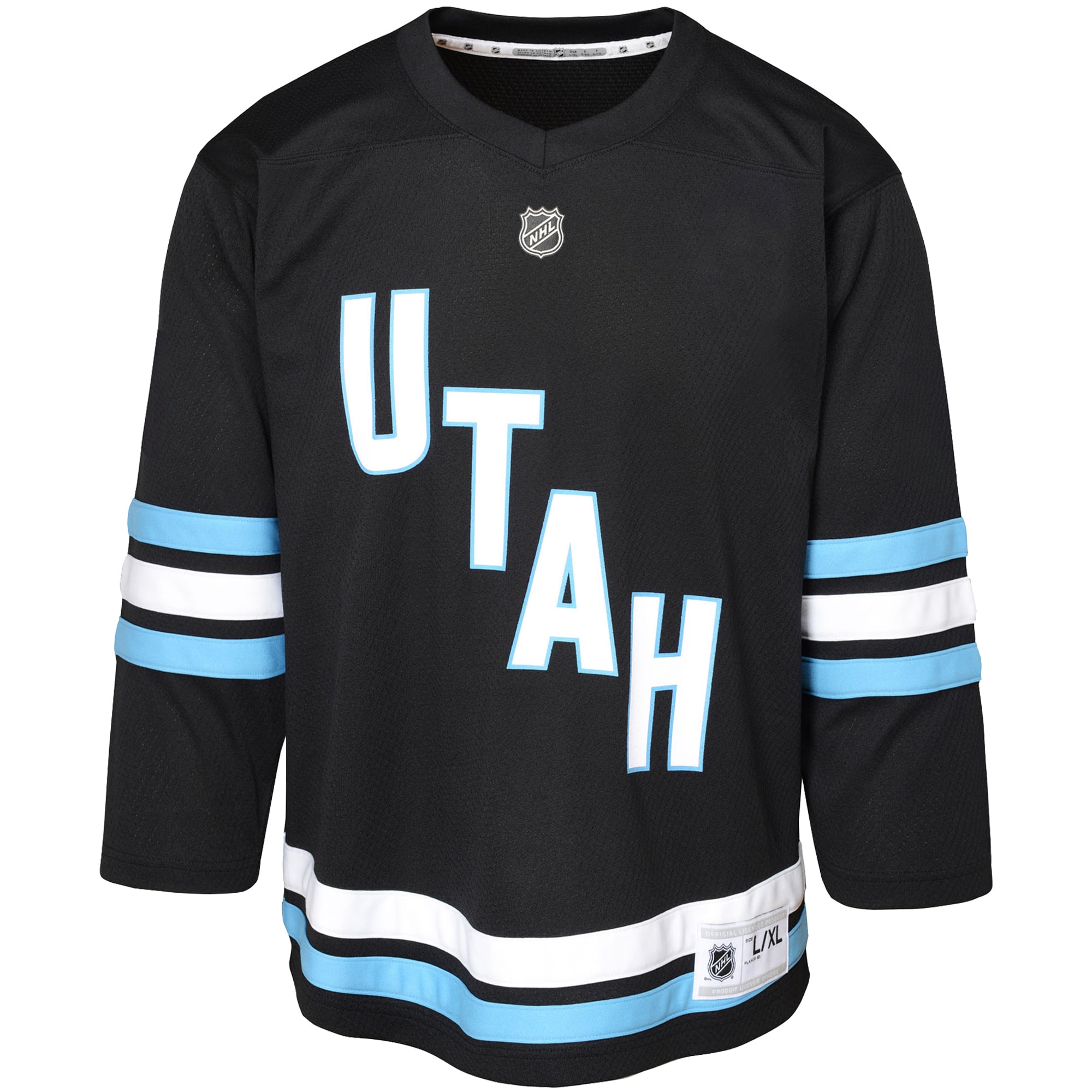 Alternative view of Youth Utah Hockey Club Black Hockey Jersey - JS633 