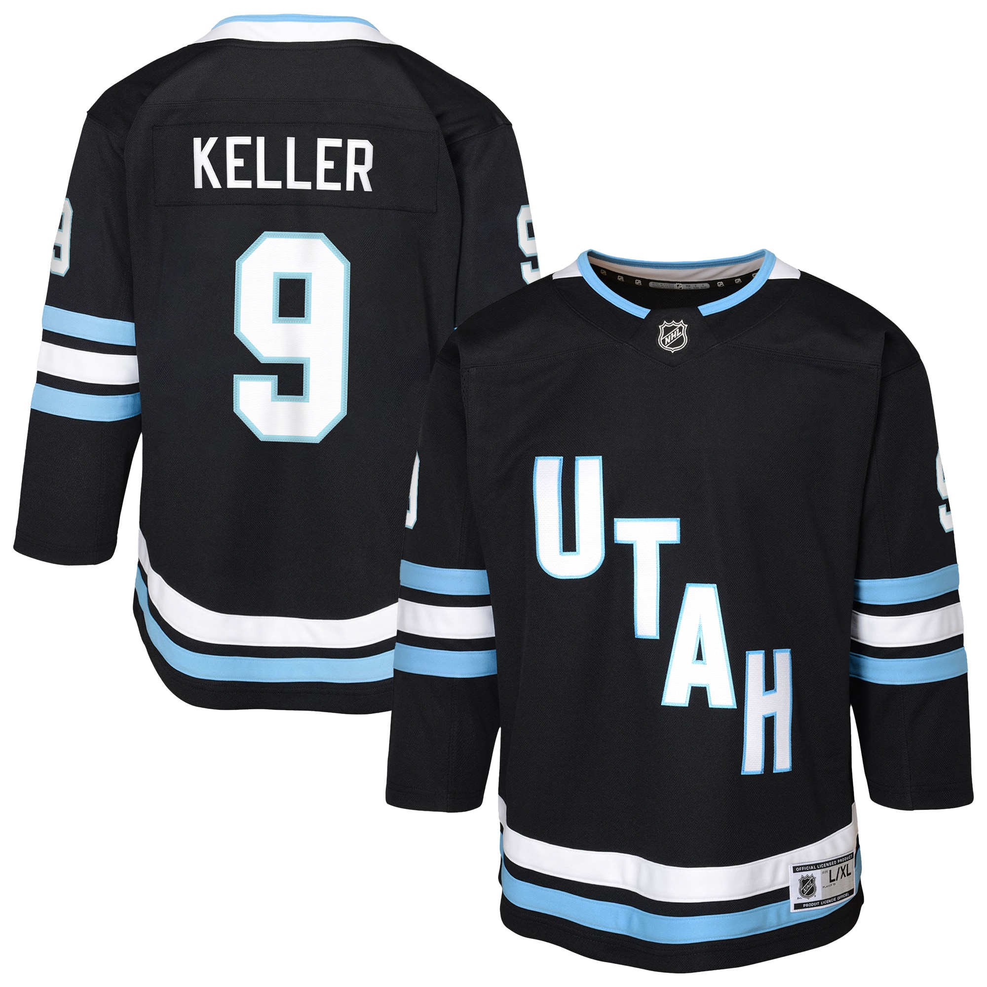 Youth Utah Hockey Club Clayton Keller Black Home Premier Player Hockey Jersey - JS636 