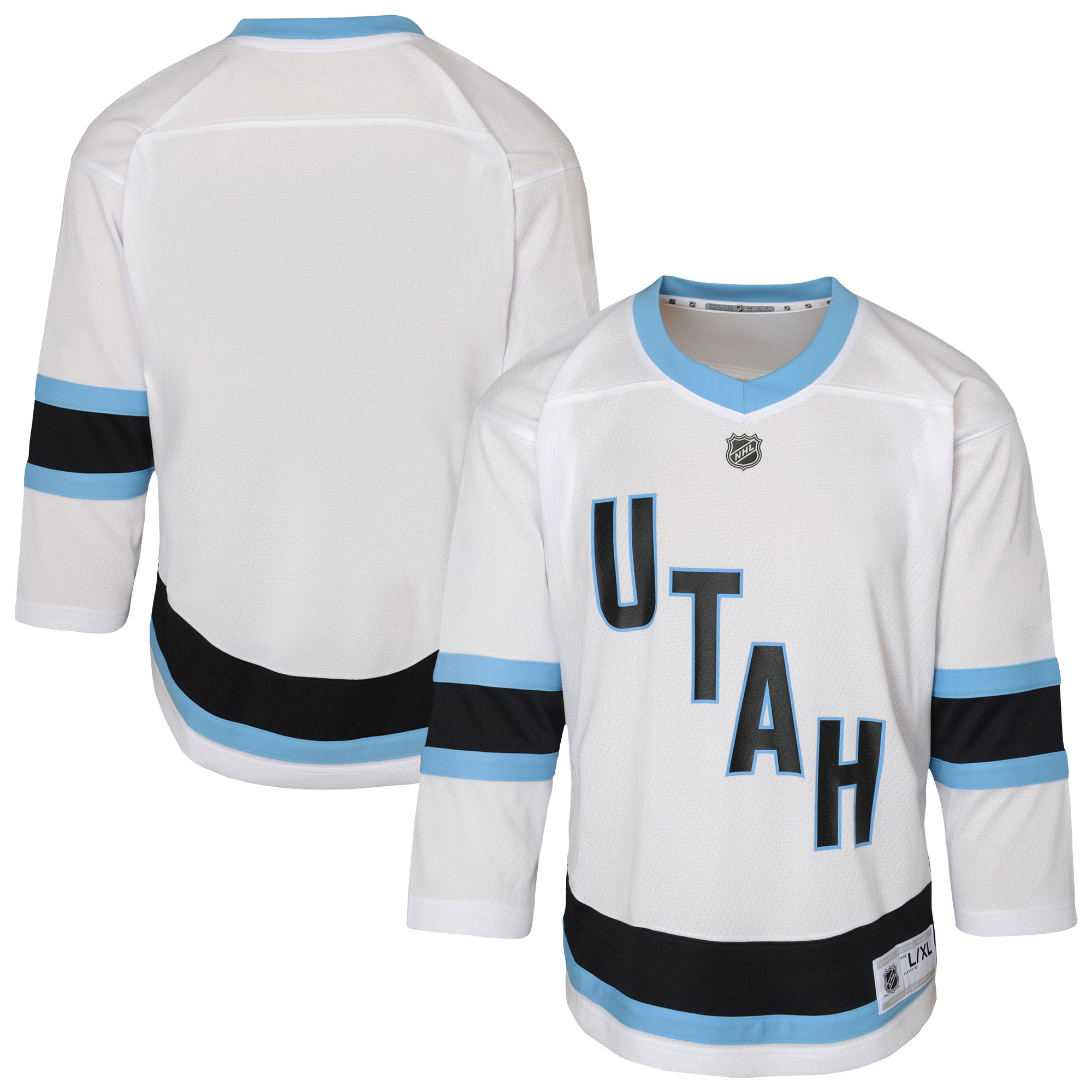 Youth Utah Hockey Club White Hockey Jersey - JS249 