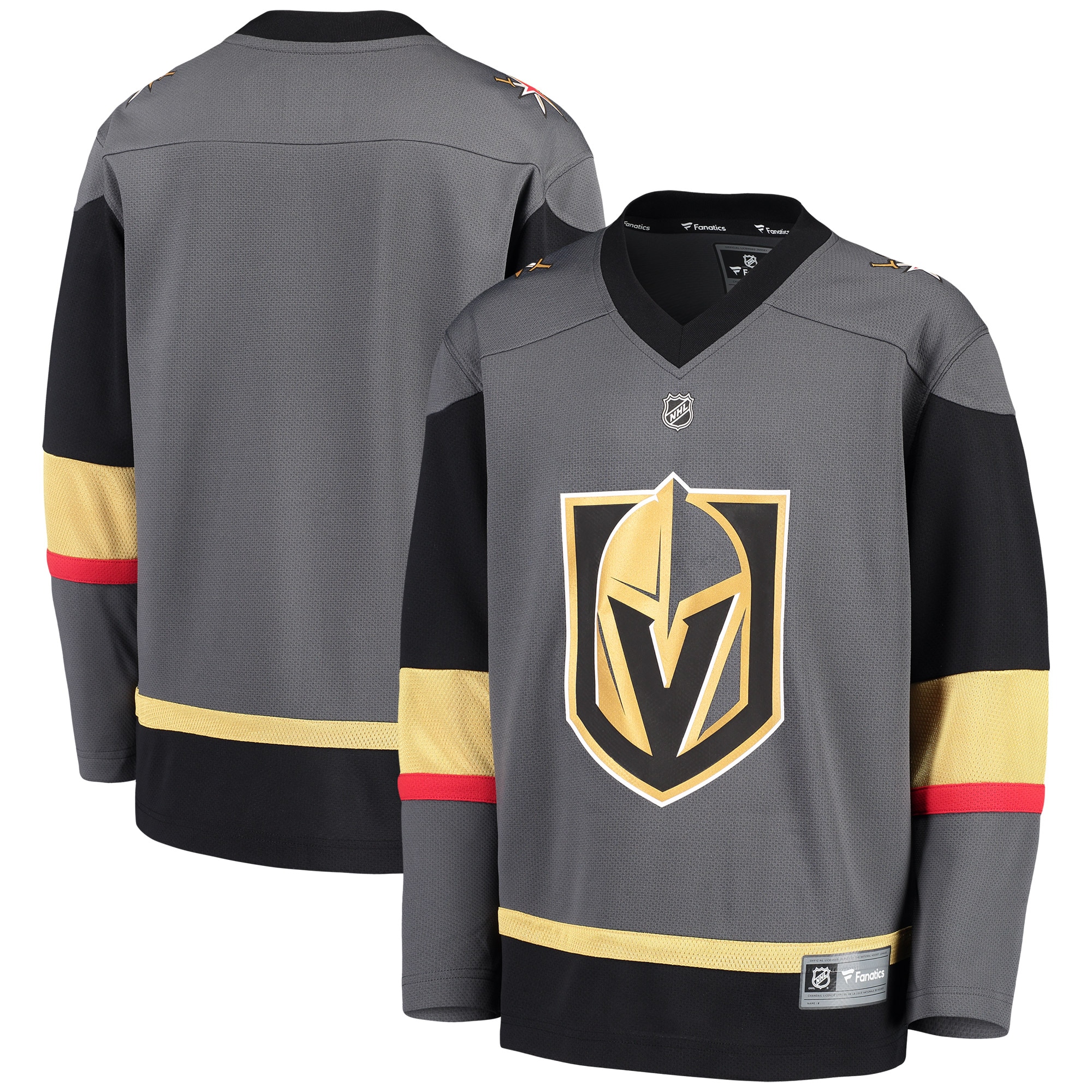 Youth Vegas Golden Knights Black Alternate Blank Hockey Jersey - JS133 