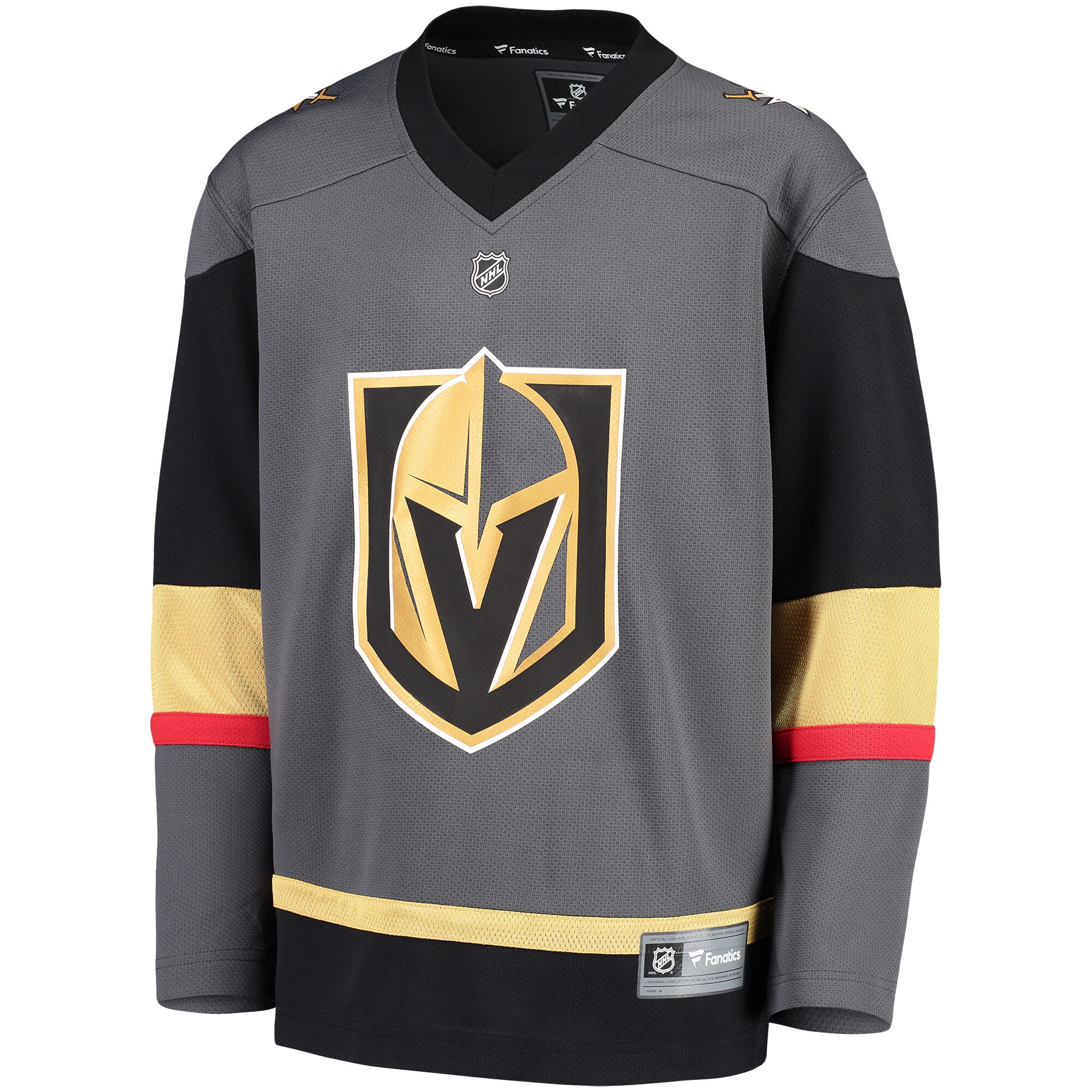 Alternative view of Youth Vegas Golden Knights Black Alternate Blank Hockey Jersey - JS133 
