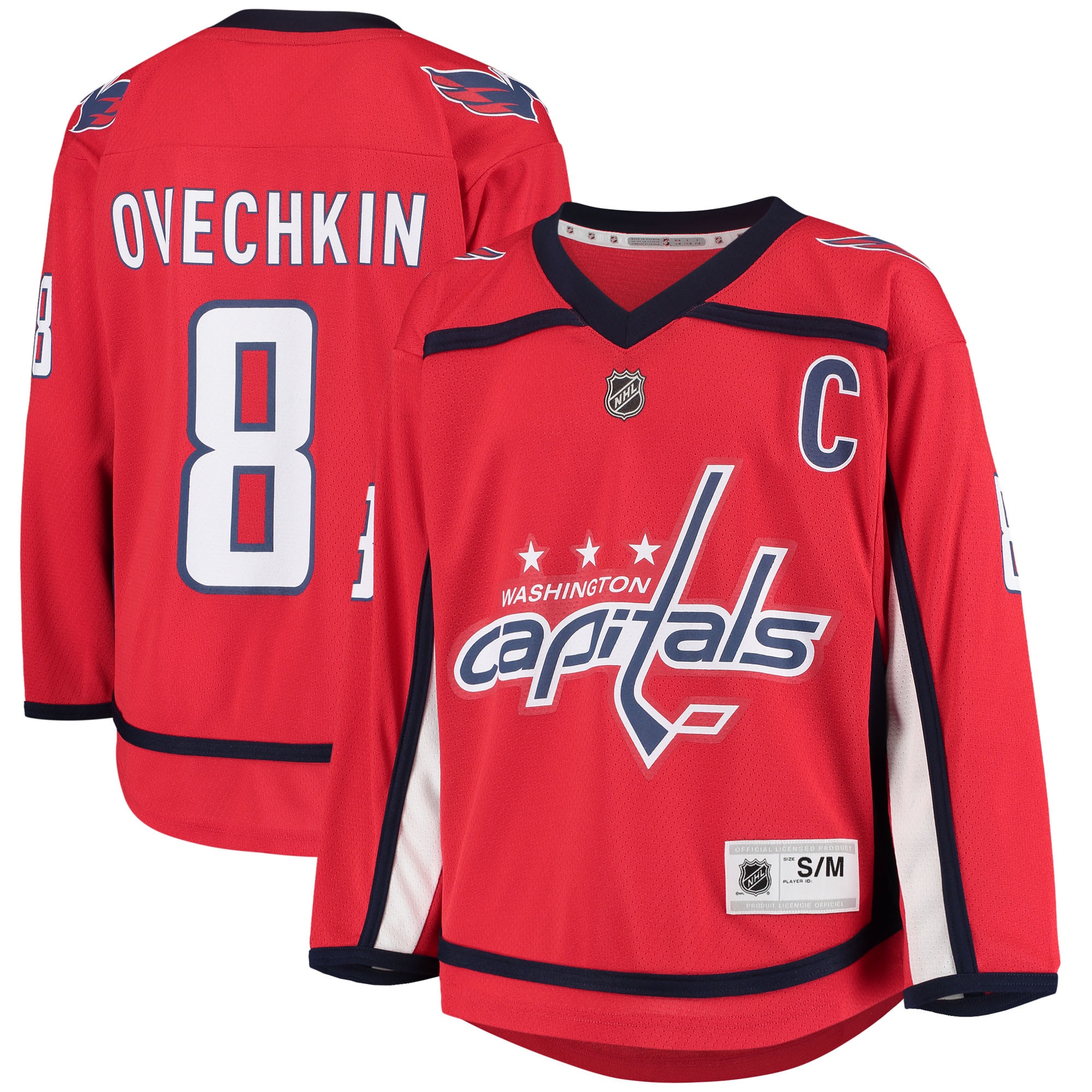 Youth Washington Capitals Alexander Ovechkin Red Home Player Hockey Jersey - JS150 