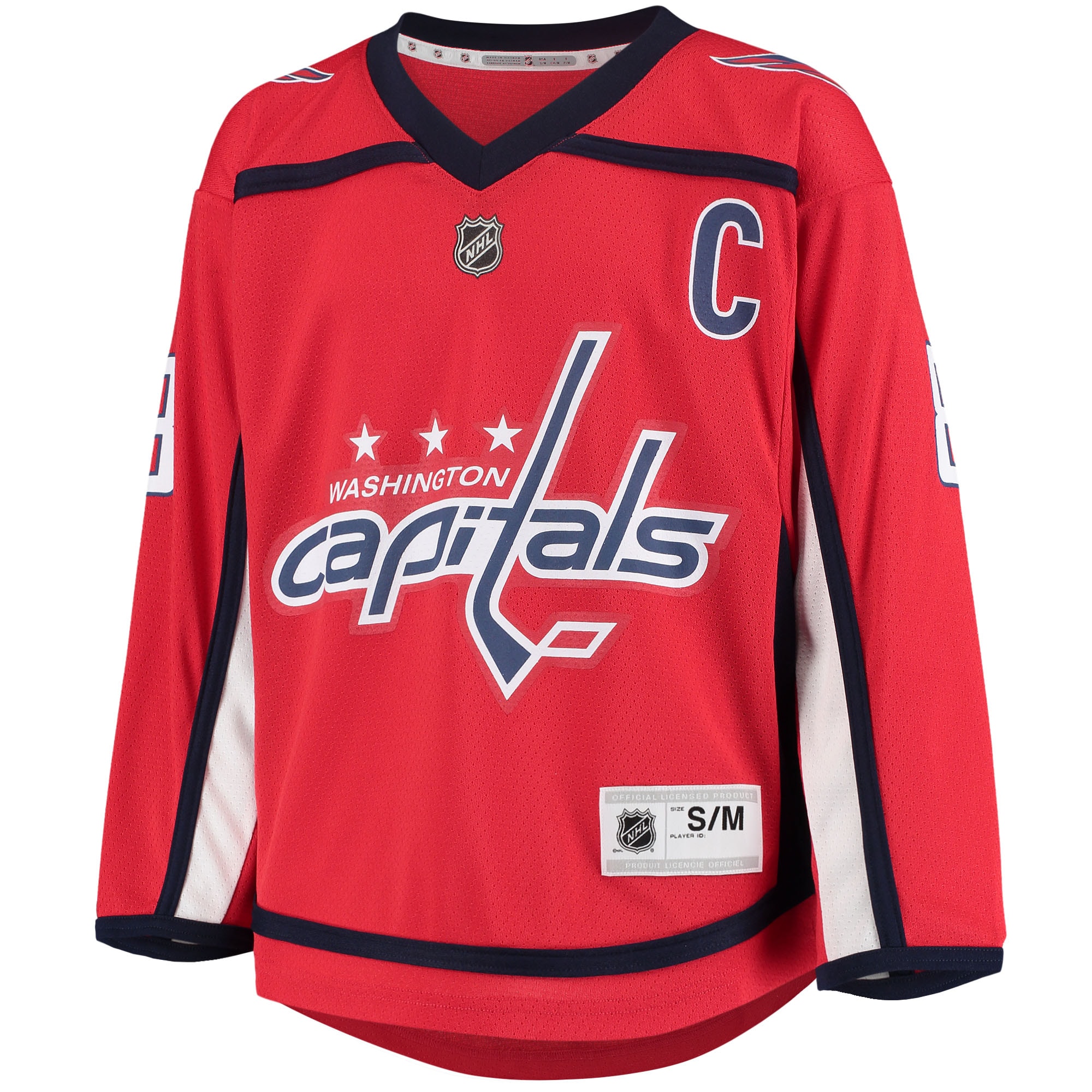 Alternative view of Youth Washington Capitals Alexander Ovechkin Red Home Player Hockey Jersey - JS150 