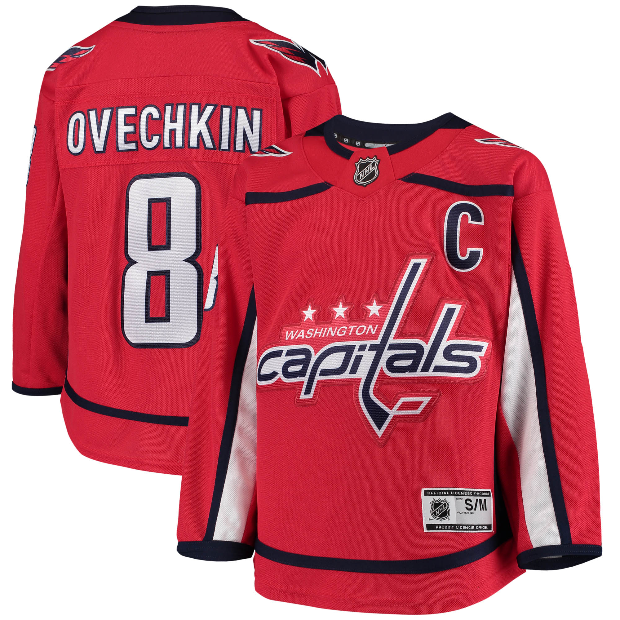 Youth Washington Capitals Alexander Ovechkin Red Home Premier Player Hockey Jersey - JS571 