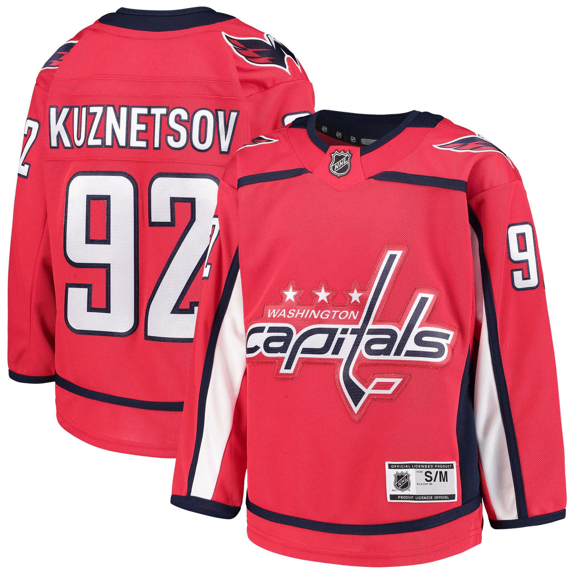 Youth Washington Capitals Evgeny Kuznetsov Red Home Premier Player Hockey Jersey - JS140 