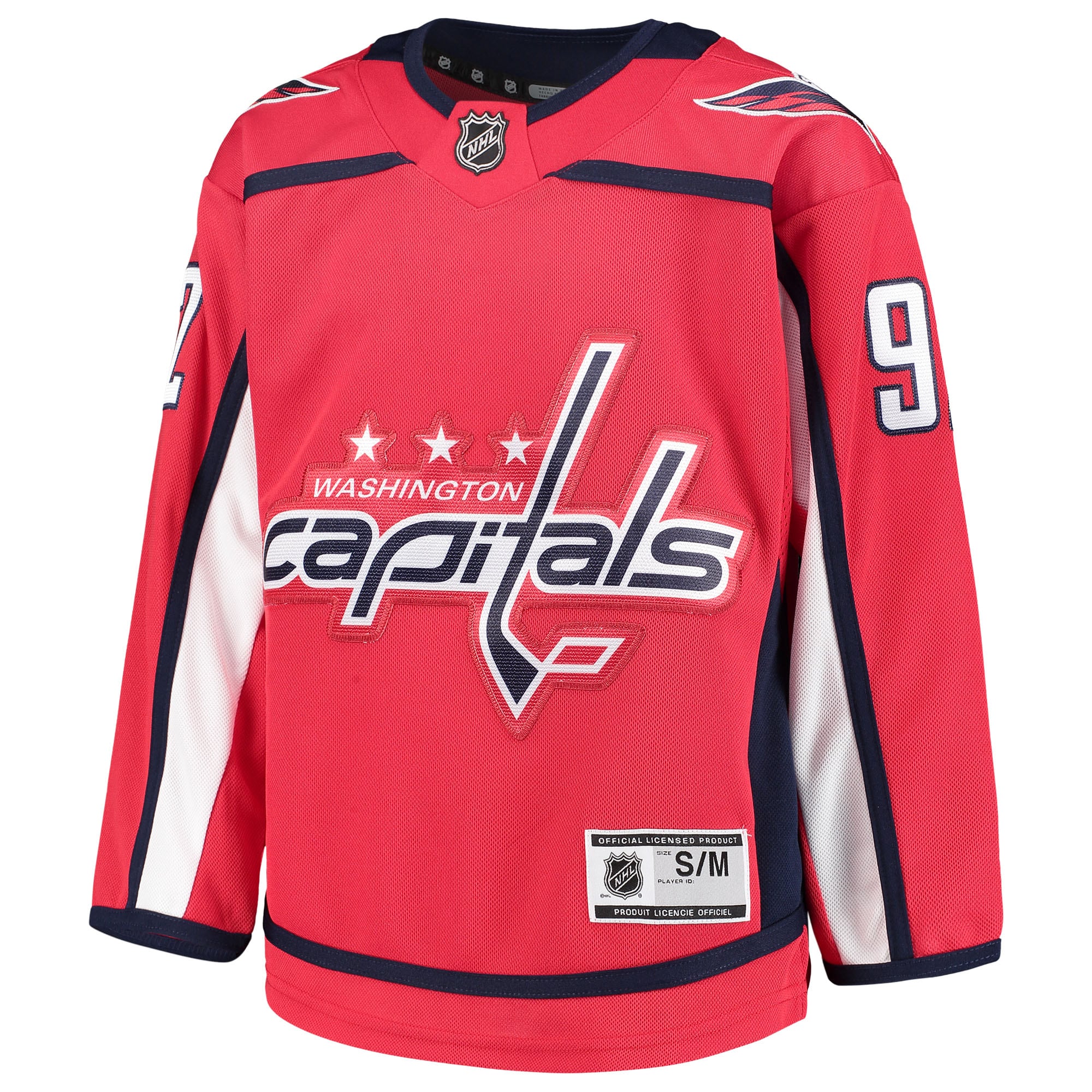 Alternative view of Youth Washington Capitals Evgeny Kuznetsov Red Home Premier Player Hockey Jersey - JS140 