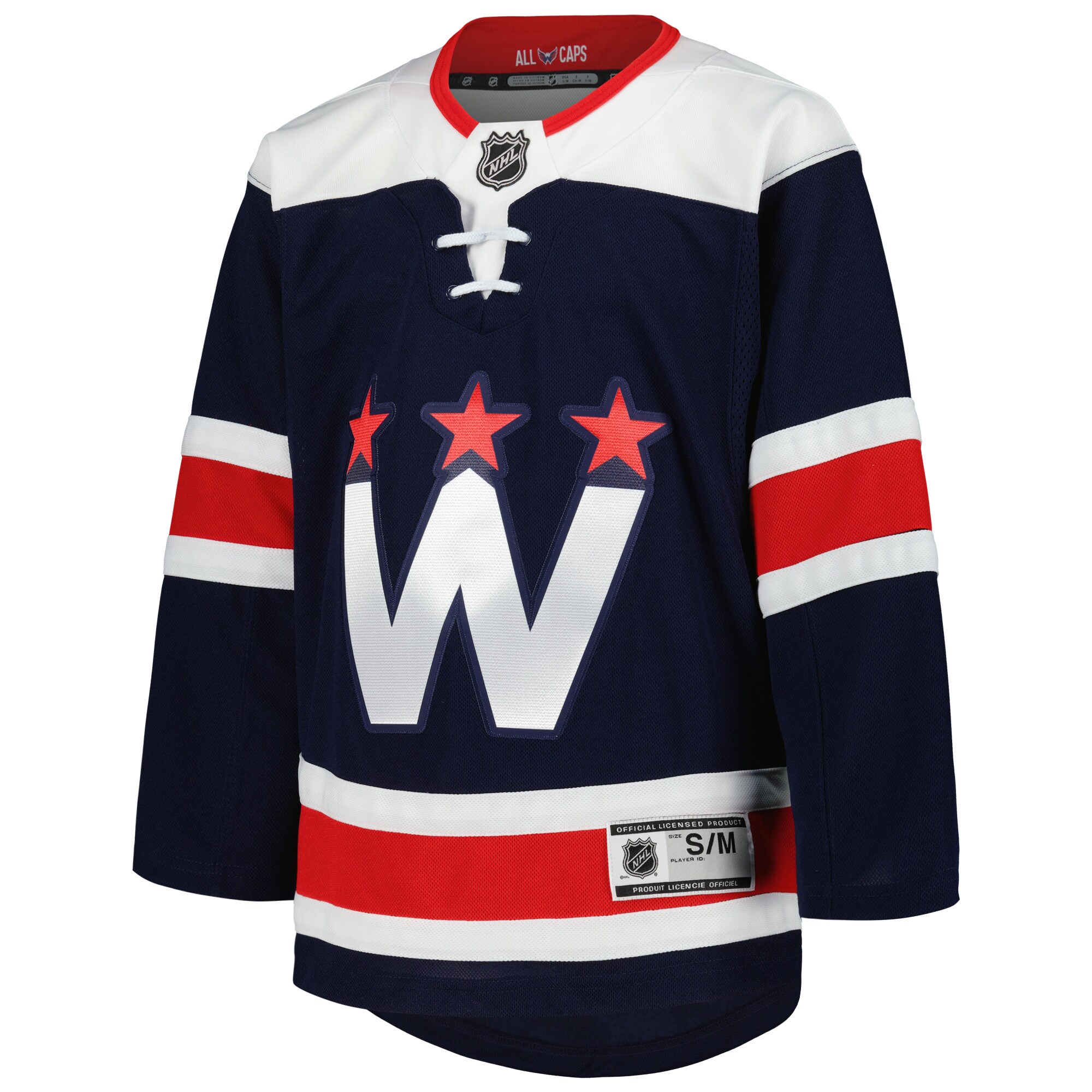 Alternative view of Youth Washington Capitals Navy 2020/21 Alternate Premier Hockey Jerseys - JS201 