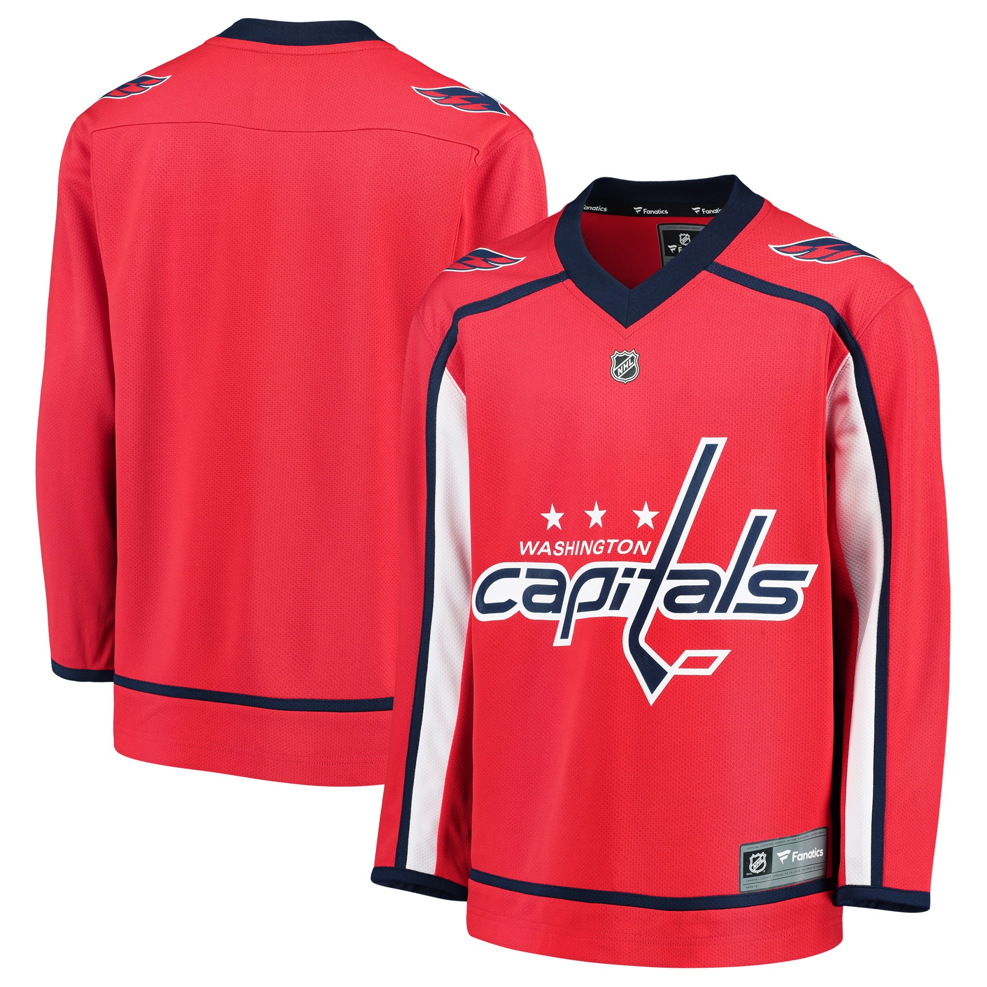 Youth Washington Capitals Red Home Blank Hockey Jersey - JS799 