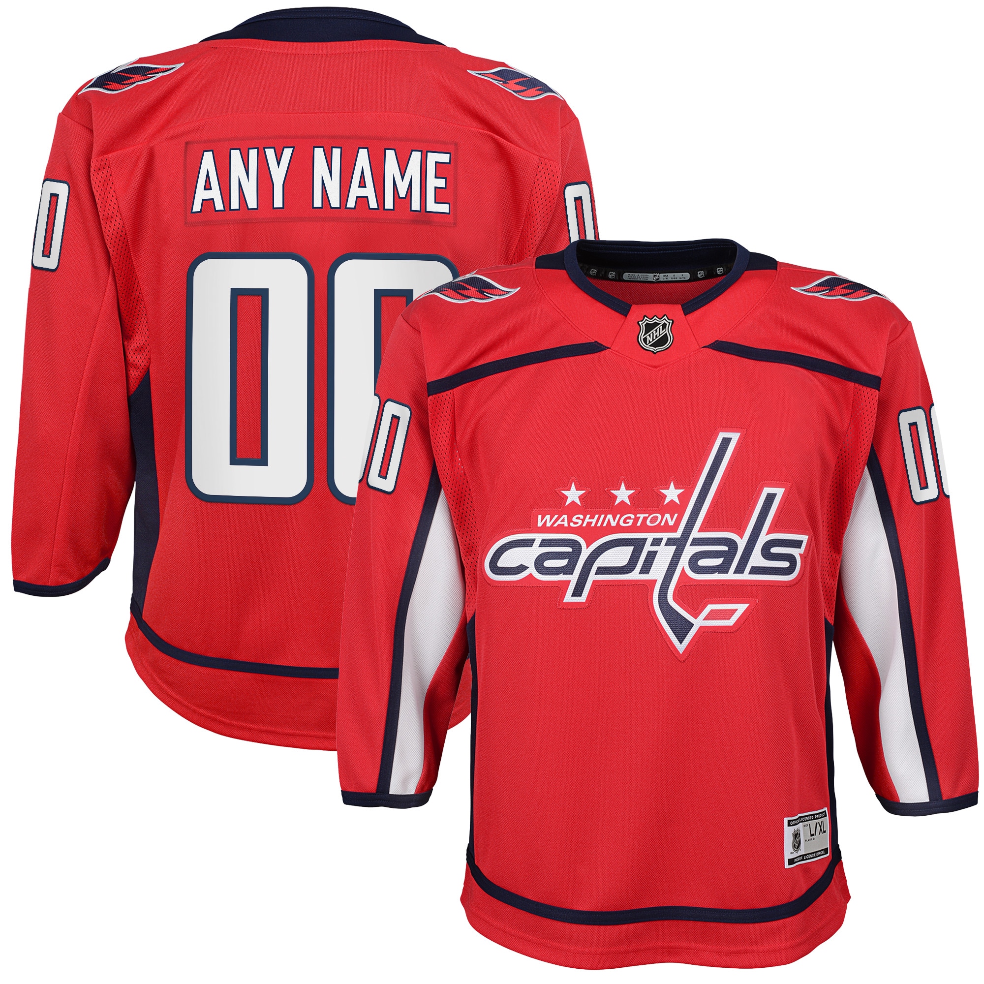 Youth Washington Capitals Red Home Custom Premier Hockey Jersey - JS186 