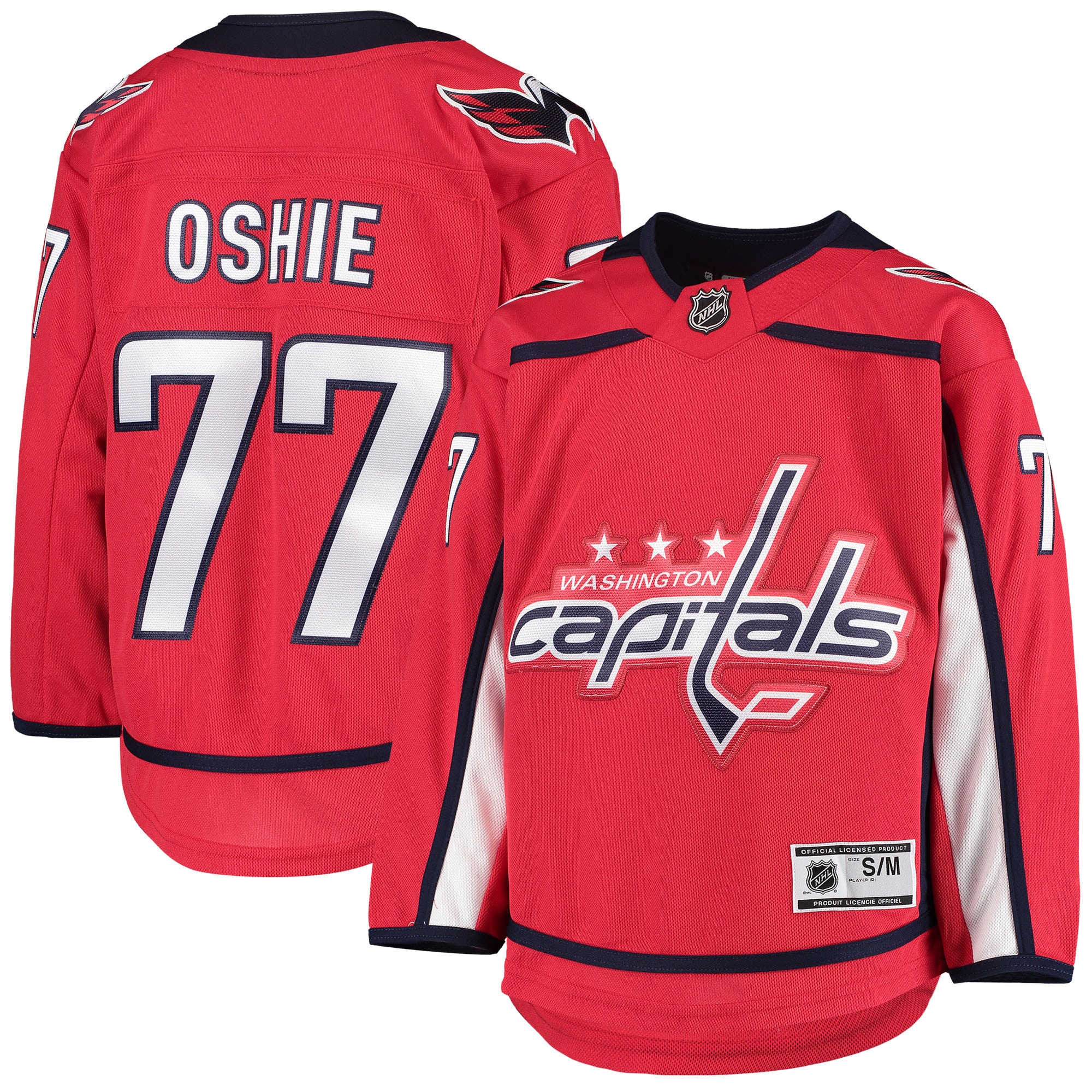 Youth Washington Capitals TJ Oshie Red Home Premier Player Hockey Jersey - JS612 