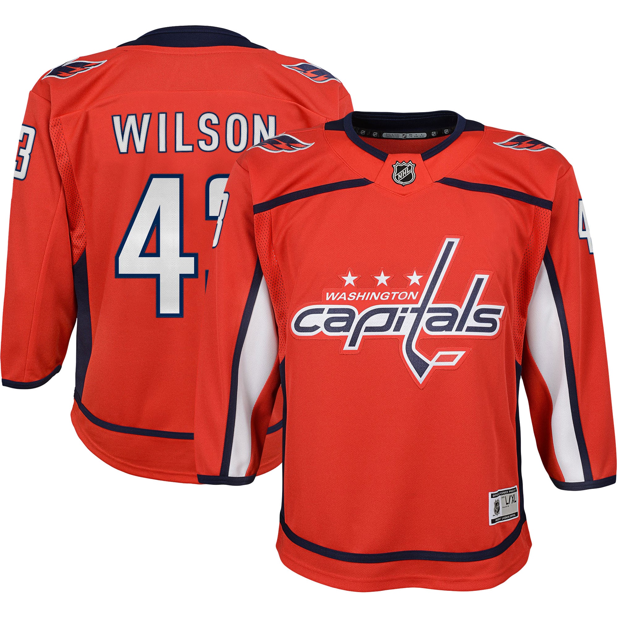 Youth Washington Capitals Tom Wilson Red 2022/23 Premier Player Hockey Jersey - JS190 