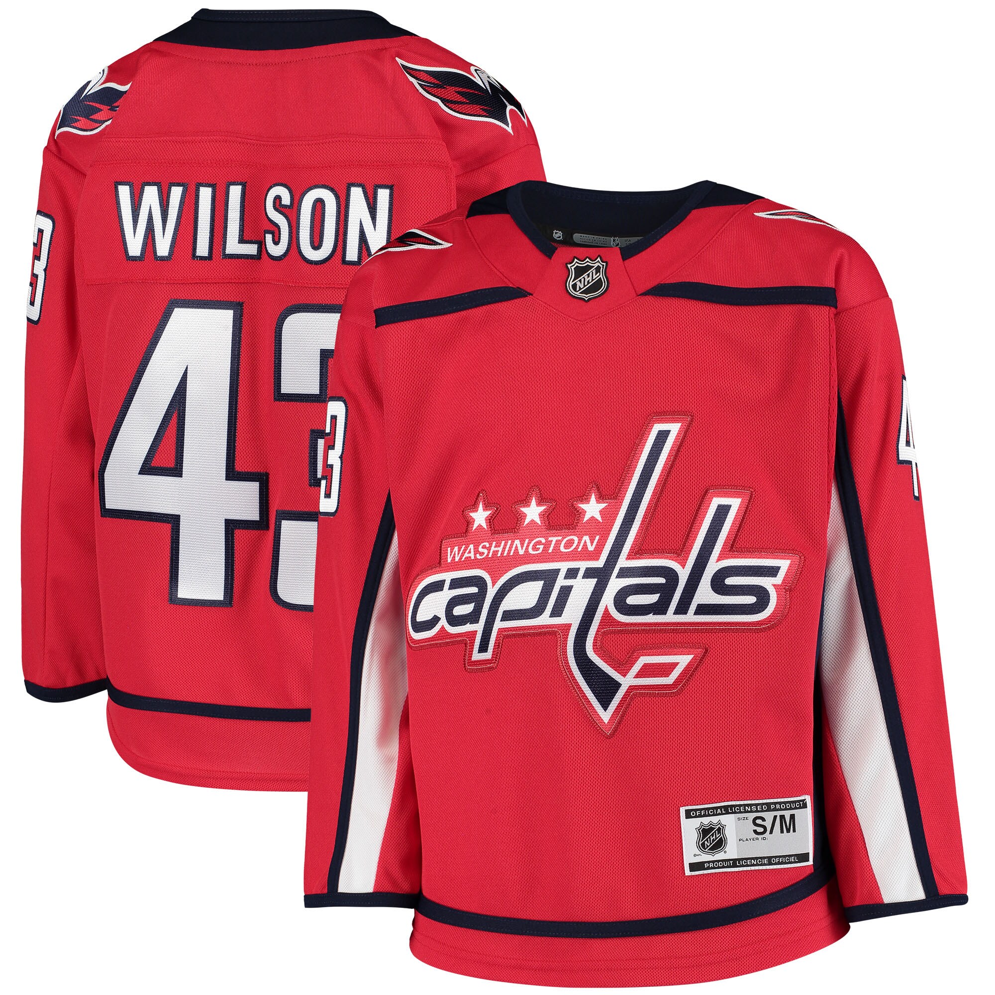 Youth Washington Capitals Tom Wilson Red Home Premier Player Hockey Jersey - JS650 