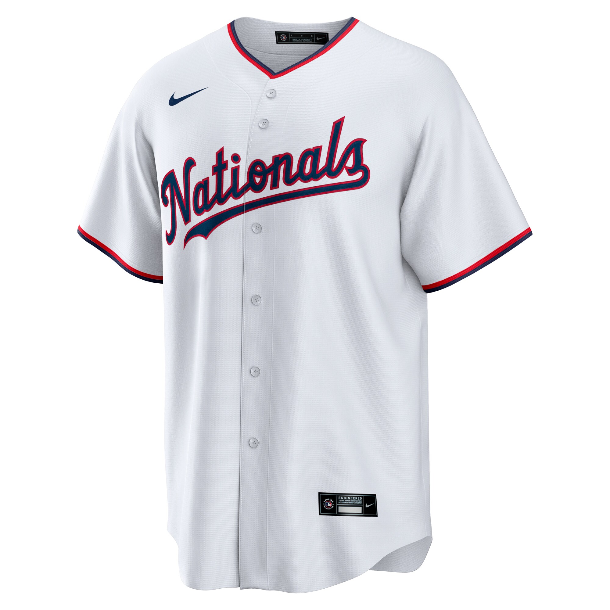 Alternative view of Youth Washington Nationals CJ Abrams White Home Player Baseball Jersey - JS218 