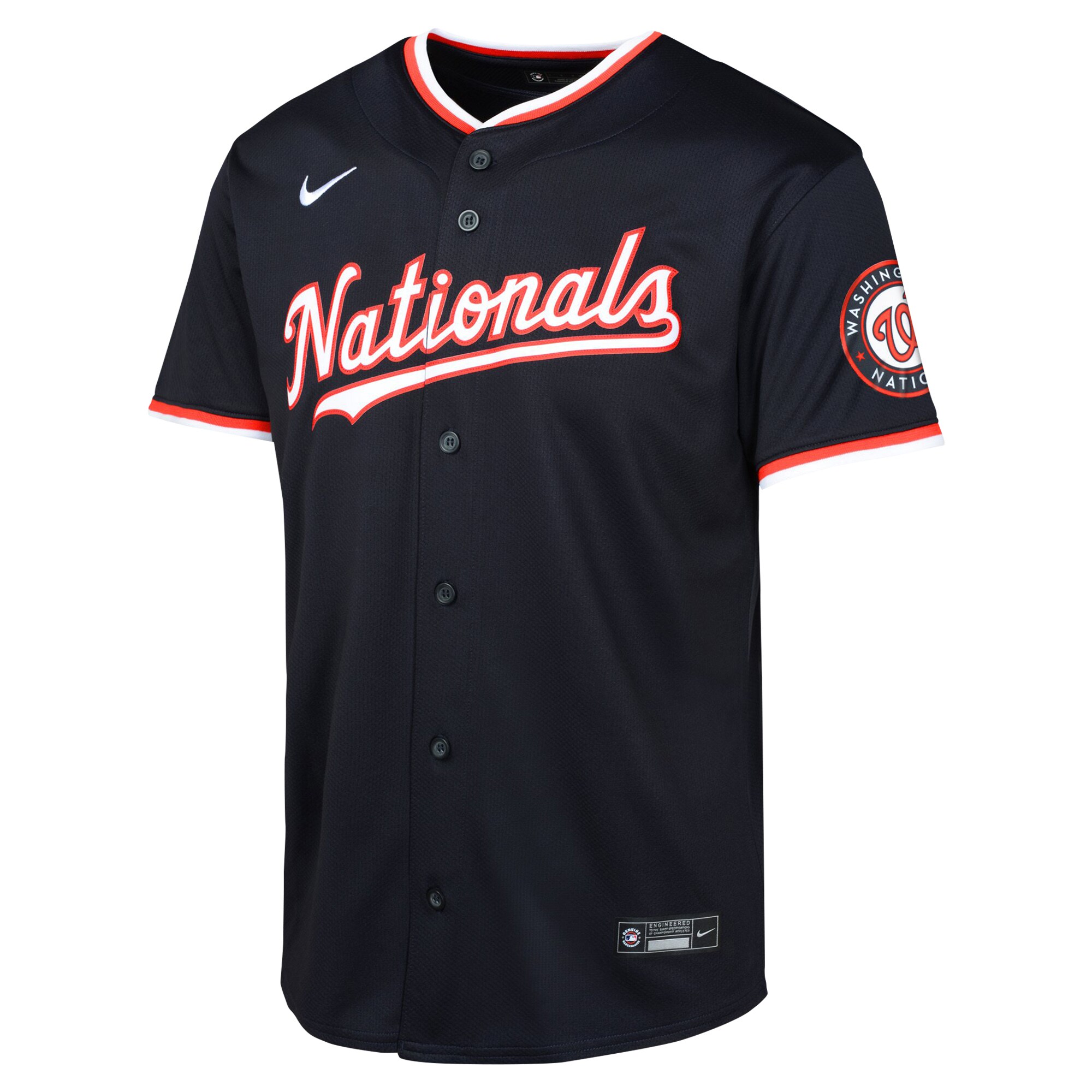 Alternative view of Youth Washington Nationals Navy Alternate Limited Baseball Jersey - JS506 