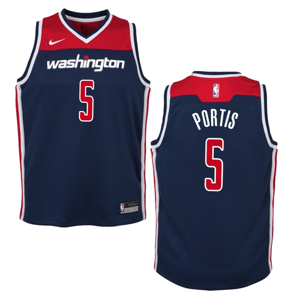 Youth Washington Wizards #5 Bobby Portis Statement Swingman Basketball Jersey - Navy