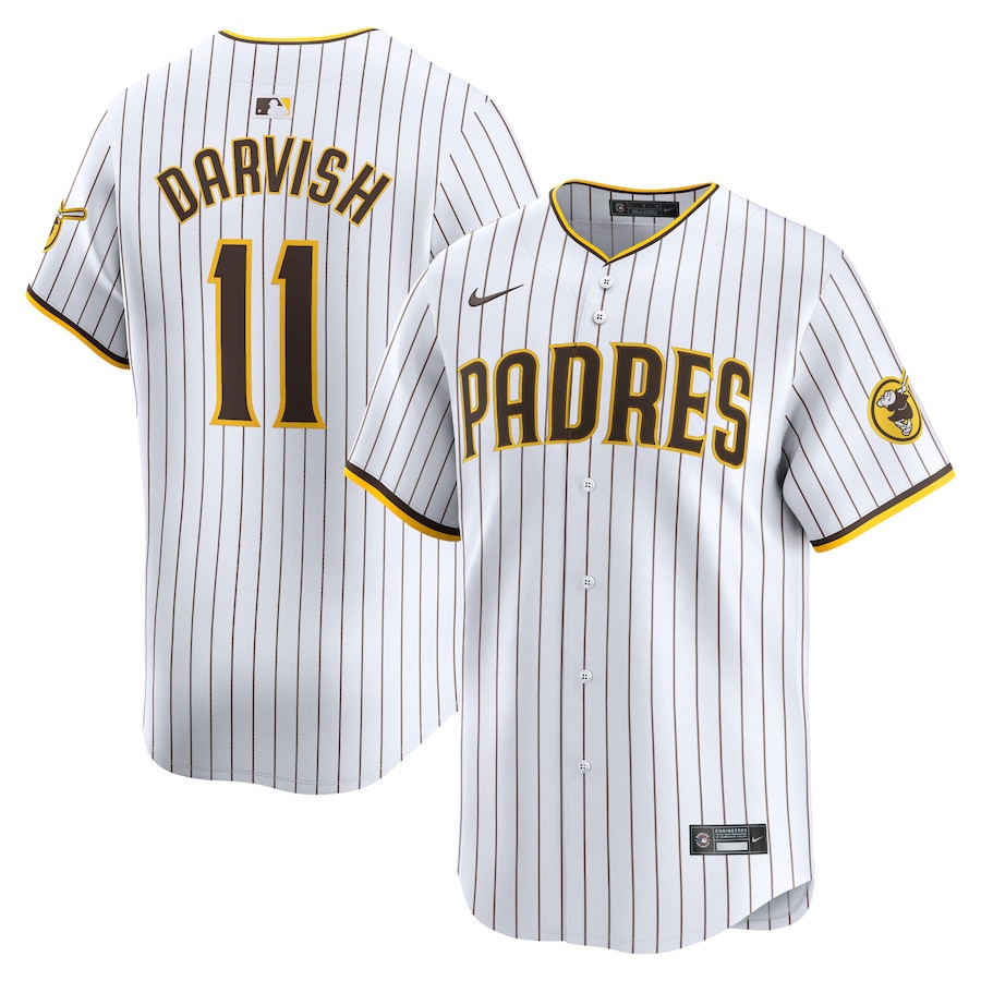 Yu Darvish 11 San Diego Padres Home Limited Men Baseball Jersey - White 