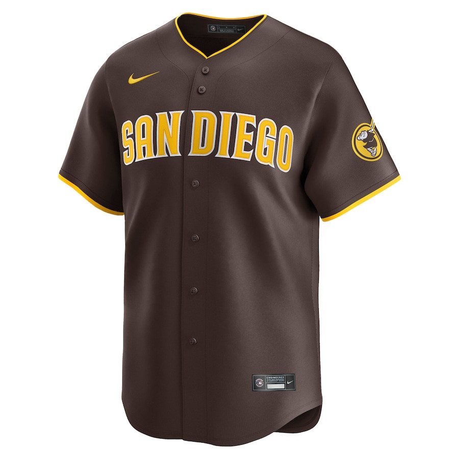 Alternative view of Yu Darvish 11 San Diego Padres Road Limited Player Men Baseball Jersey - Brown 