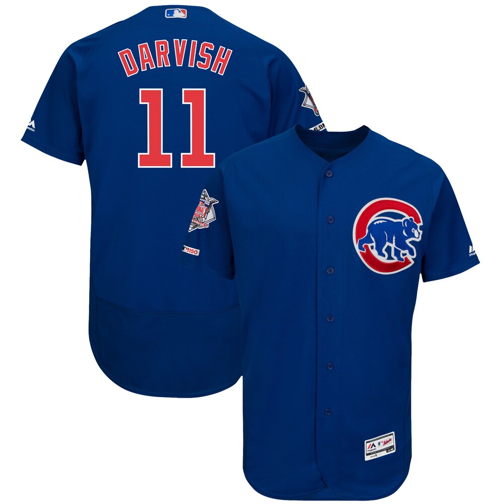 Yu Darvish Chicago Cubs Majestic Alternate Flex Base Collection Player Jersey - Royal