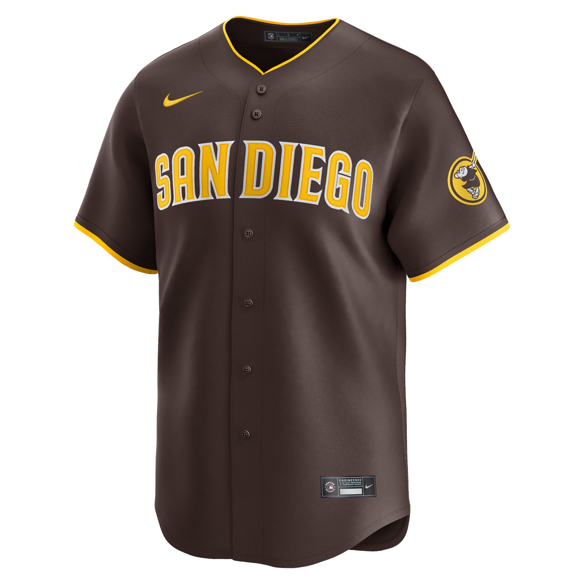 Alternative view of Yu Darvish San Diego Padres Away Limited Player Baseball Jersey - Red