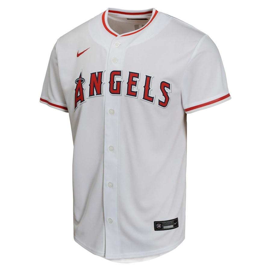 Alternative view of Yusei Kikuchi 16 Los Angeles Angels YOUTH Home Game Player Baseball Jersey - White 