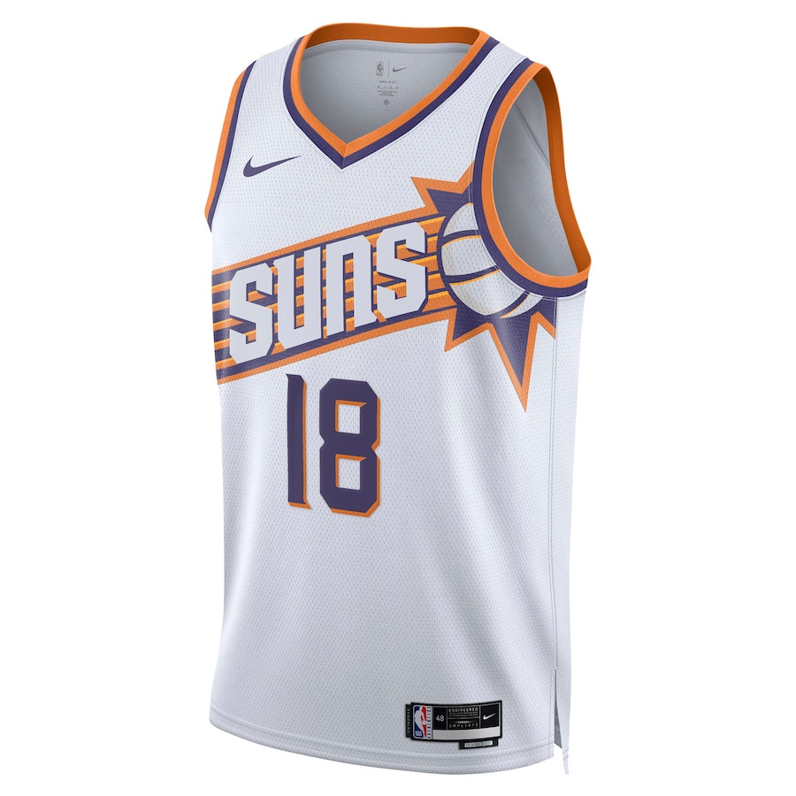 Alternative view of Yuta Watanabe 18 Phoenix Suns 2023/24 Swingman Basketball Jersey - Association Edition - White - JS168 