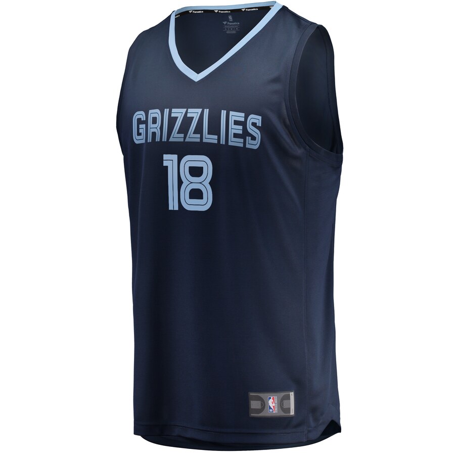 Alternative view of Yuta Watanabe Memphis Grizzlies Fanatics Branded Fast Break Replica Player Basketball Jersey - Icon Edition - Navy