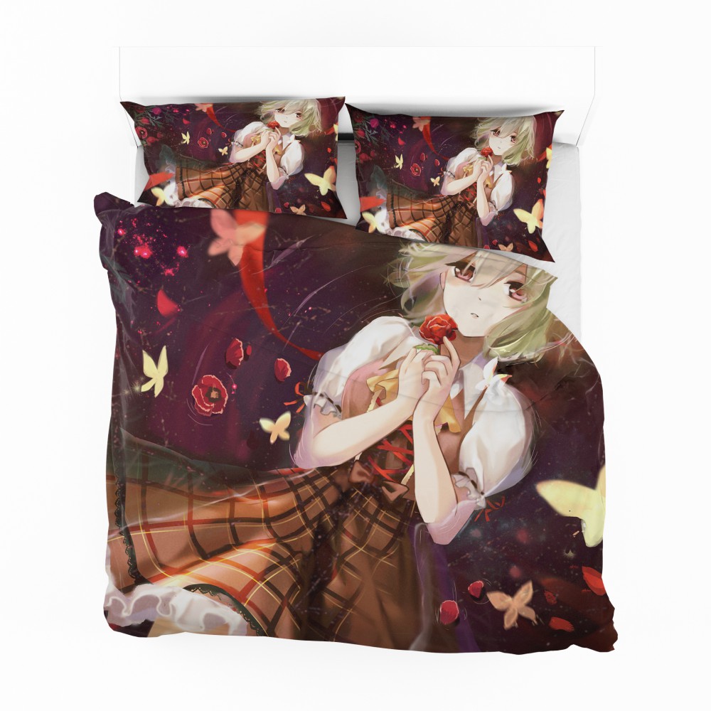 Alternative view of Yuuka Kazami Touhou Japanese Anime Girl Bedding Set - Custom Bedding Set
