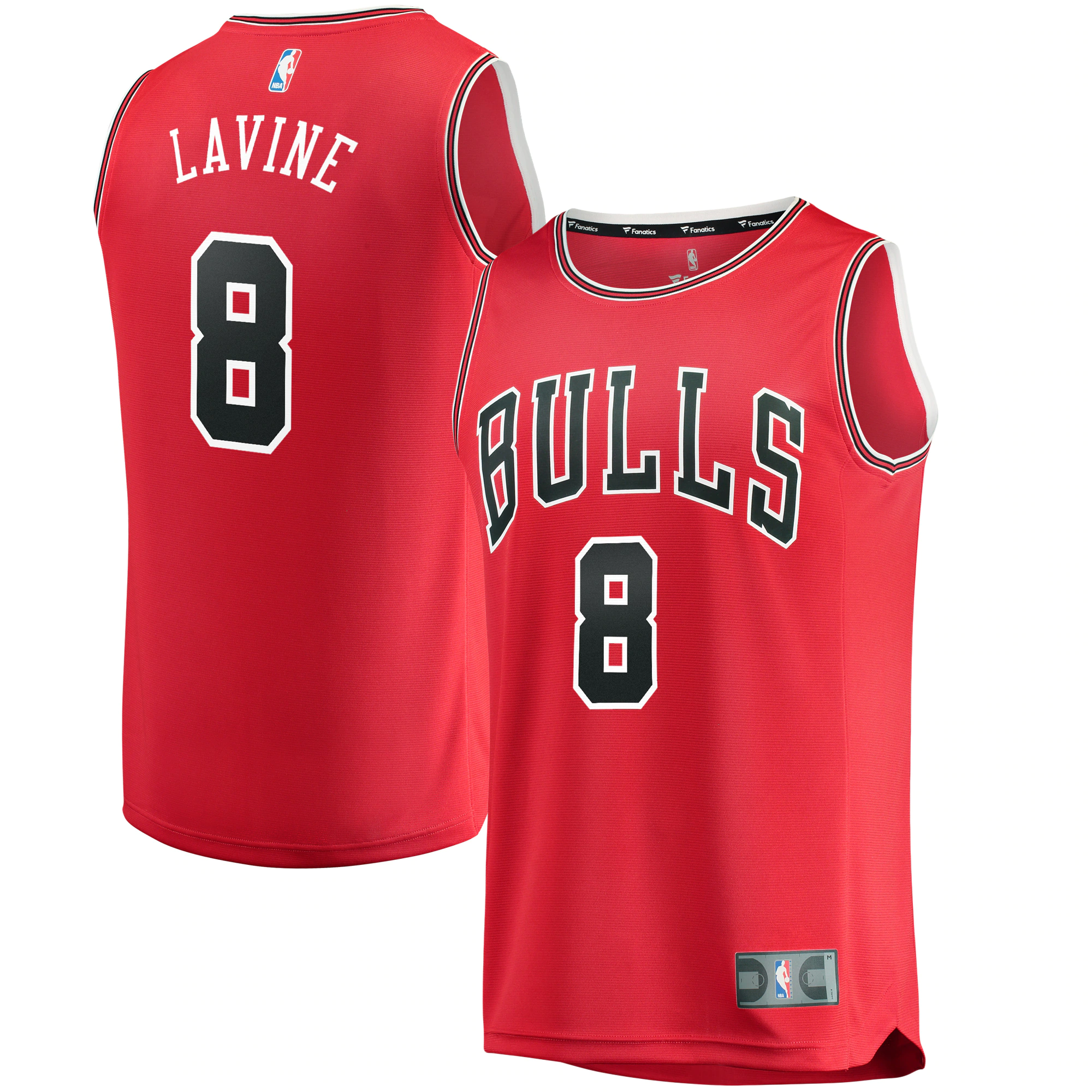 Zach Lavine Chicago Bulls Fanatics Branded Fast Break Replica Basketball Jersey Red - Icon Edition