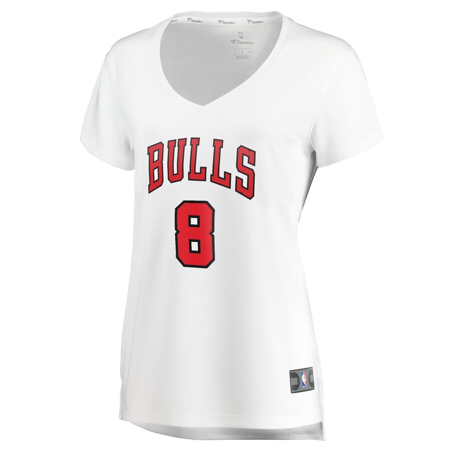 Alternative view of Zach Lavine Chicago Bulls Fanatics Branded Women's Fast Break Player Basketball Jersey - Association Edition - White